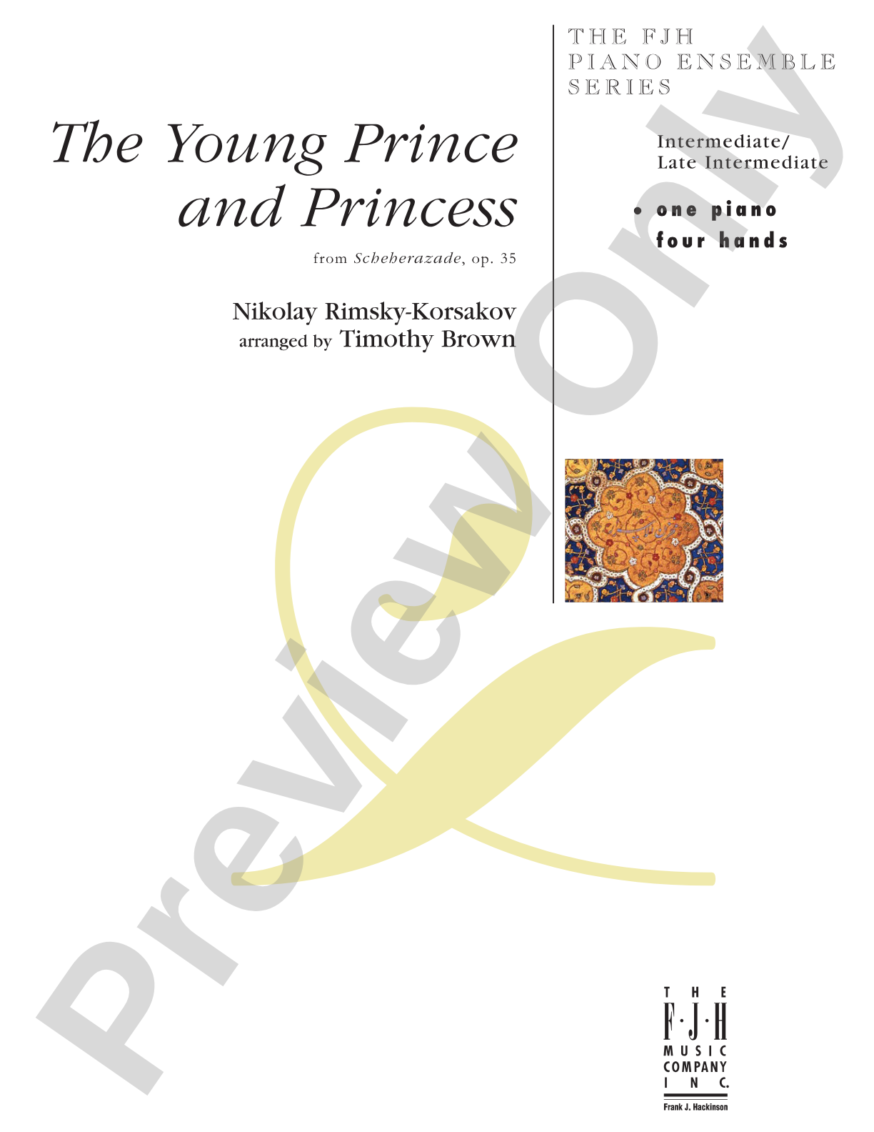 The Young Prince and Princess from Rimsky-Korsakov's Scheherazade: Piano