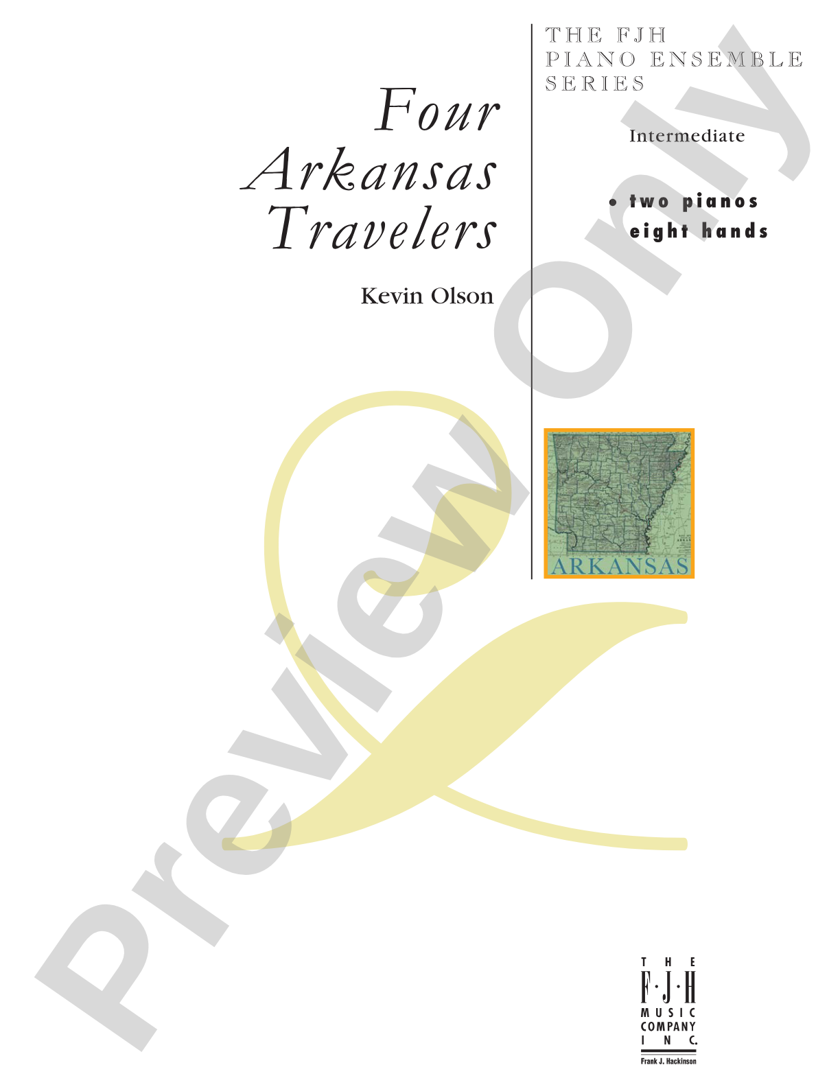 Four Arkansas Travelers (2 piano - 8 hand): Piano