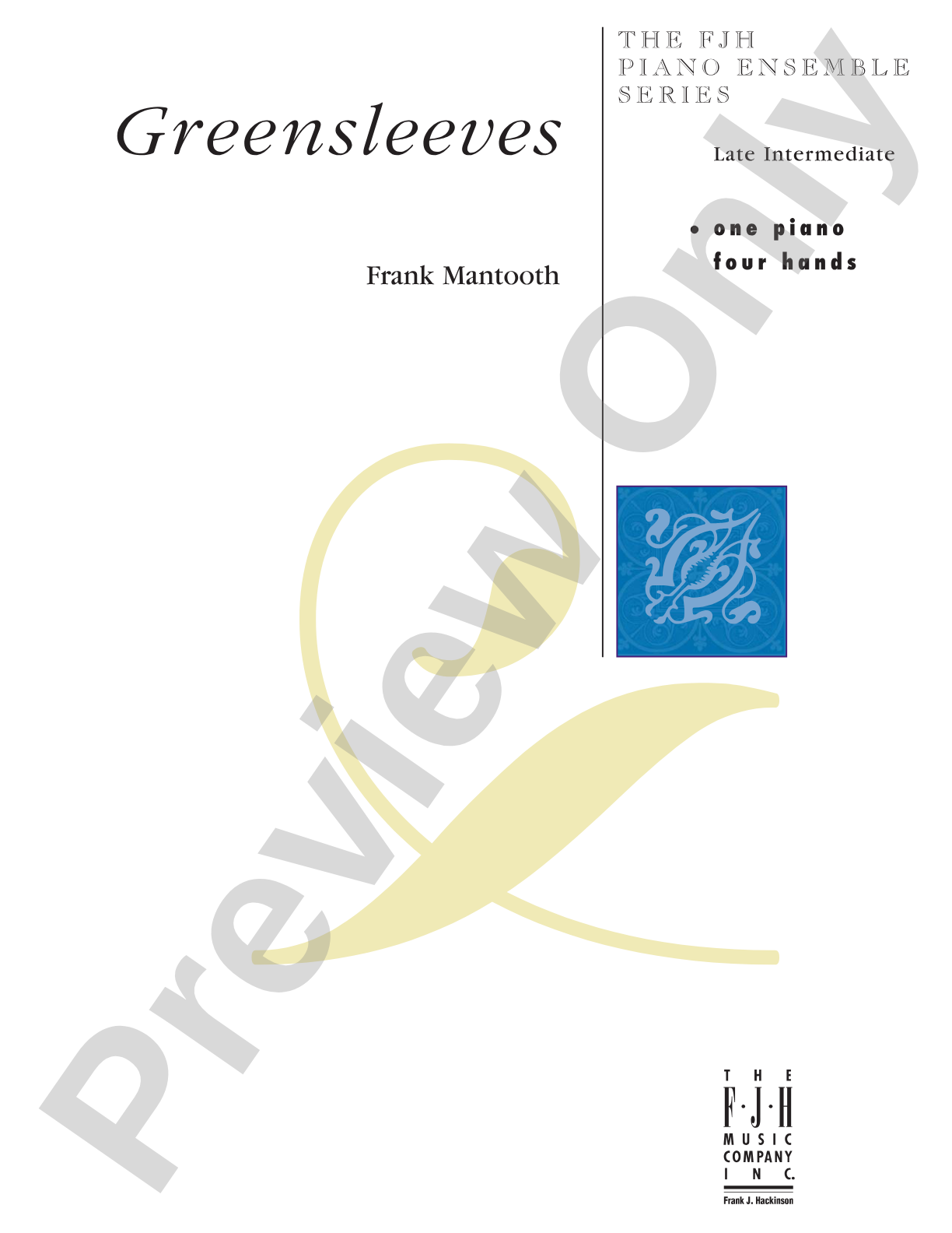 Greensleeves: Piano
