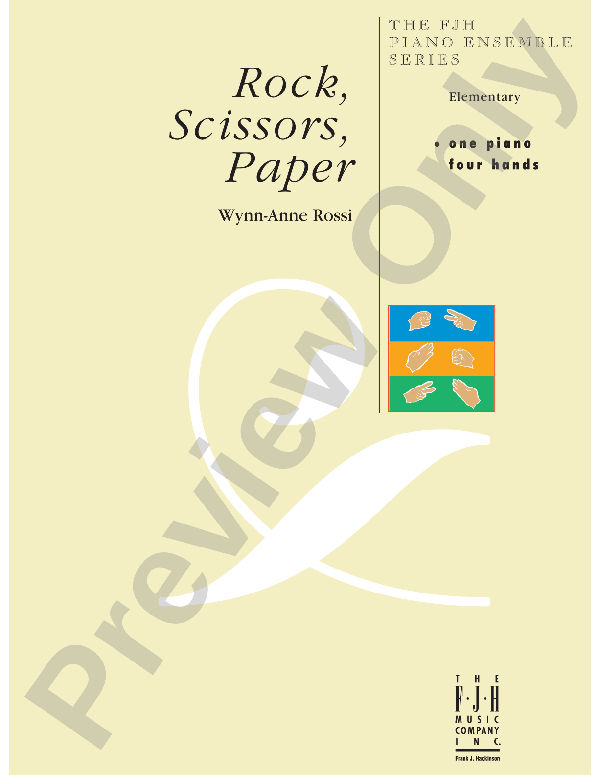 Rock, Scissors, Paper: Piano