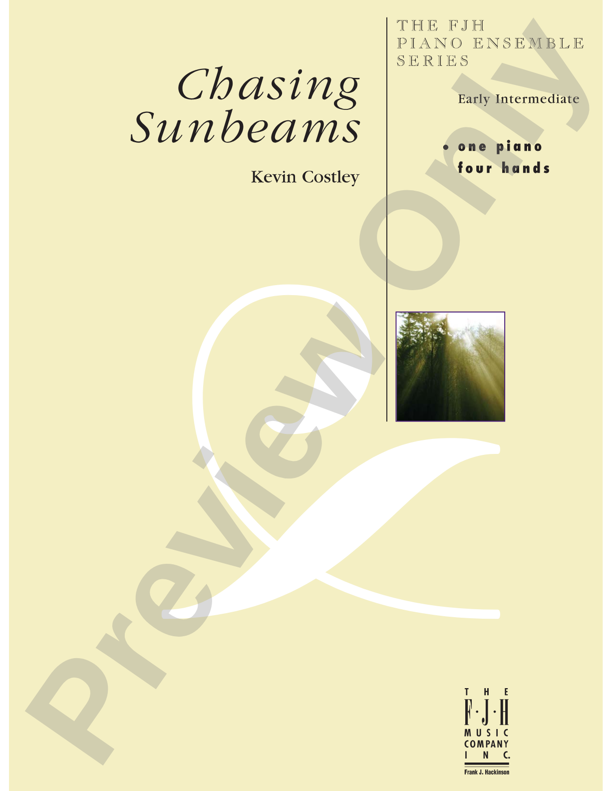 Chasing Sunbeams: Piano