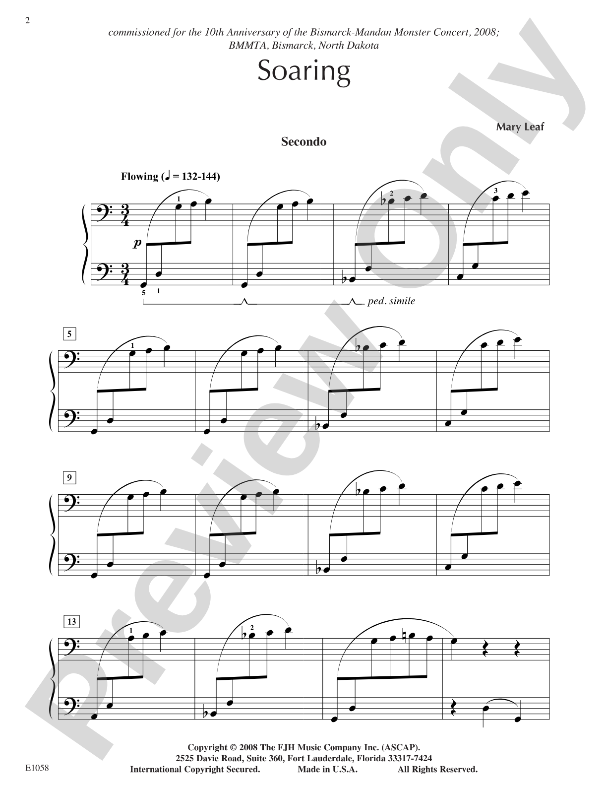 Soaring: Piano