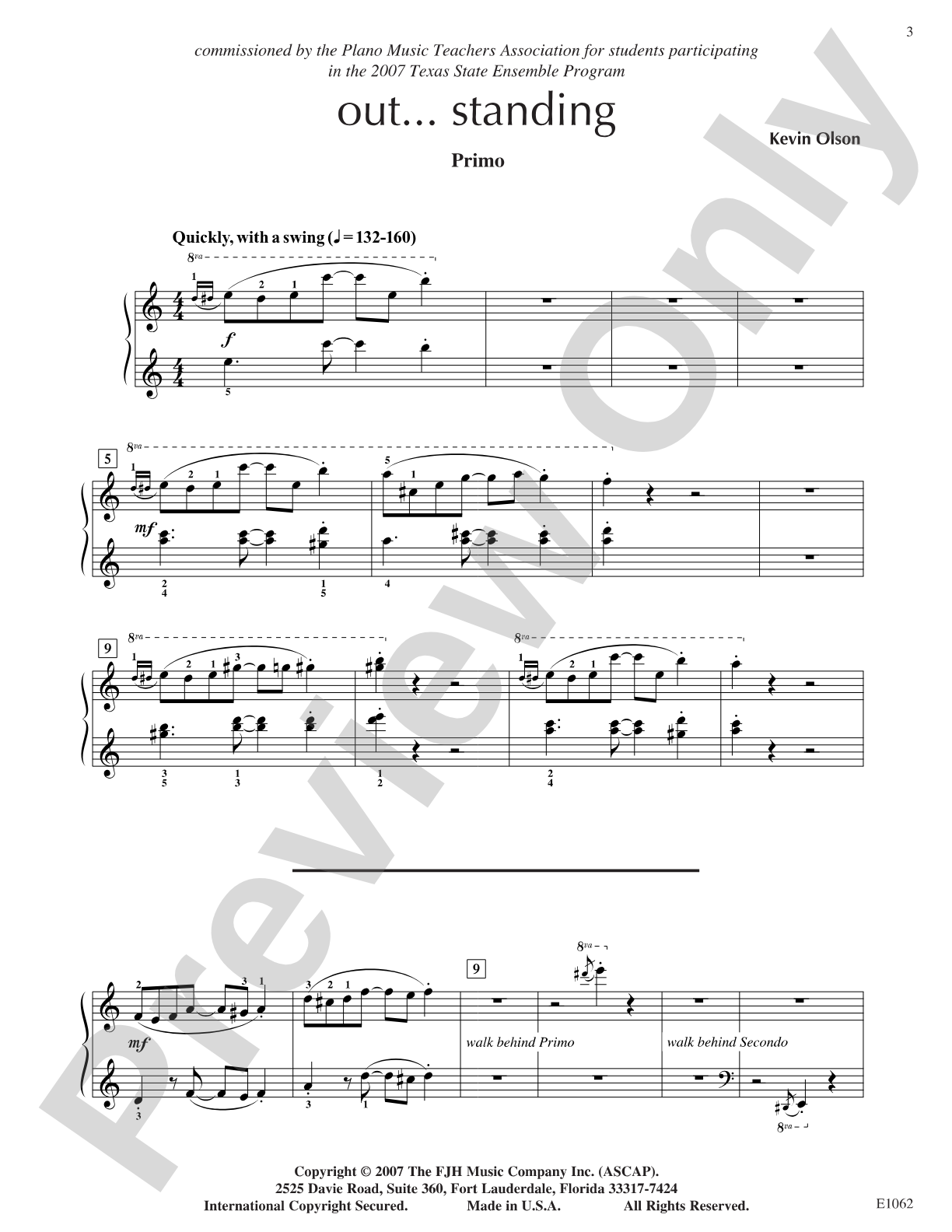 out...standing: Piano