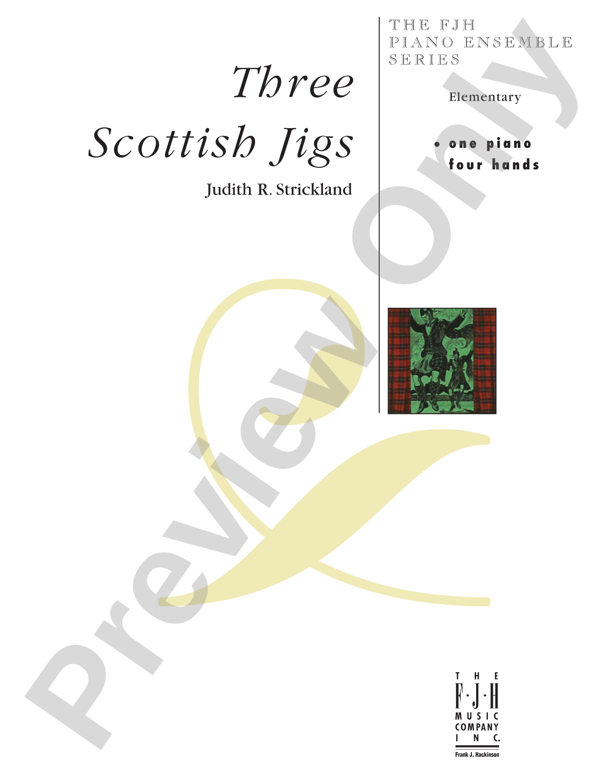 Three Scottish Jigs: Piano