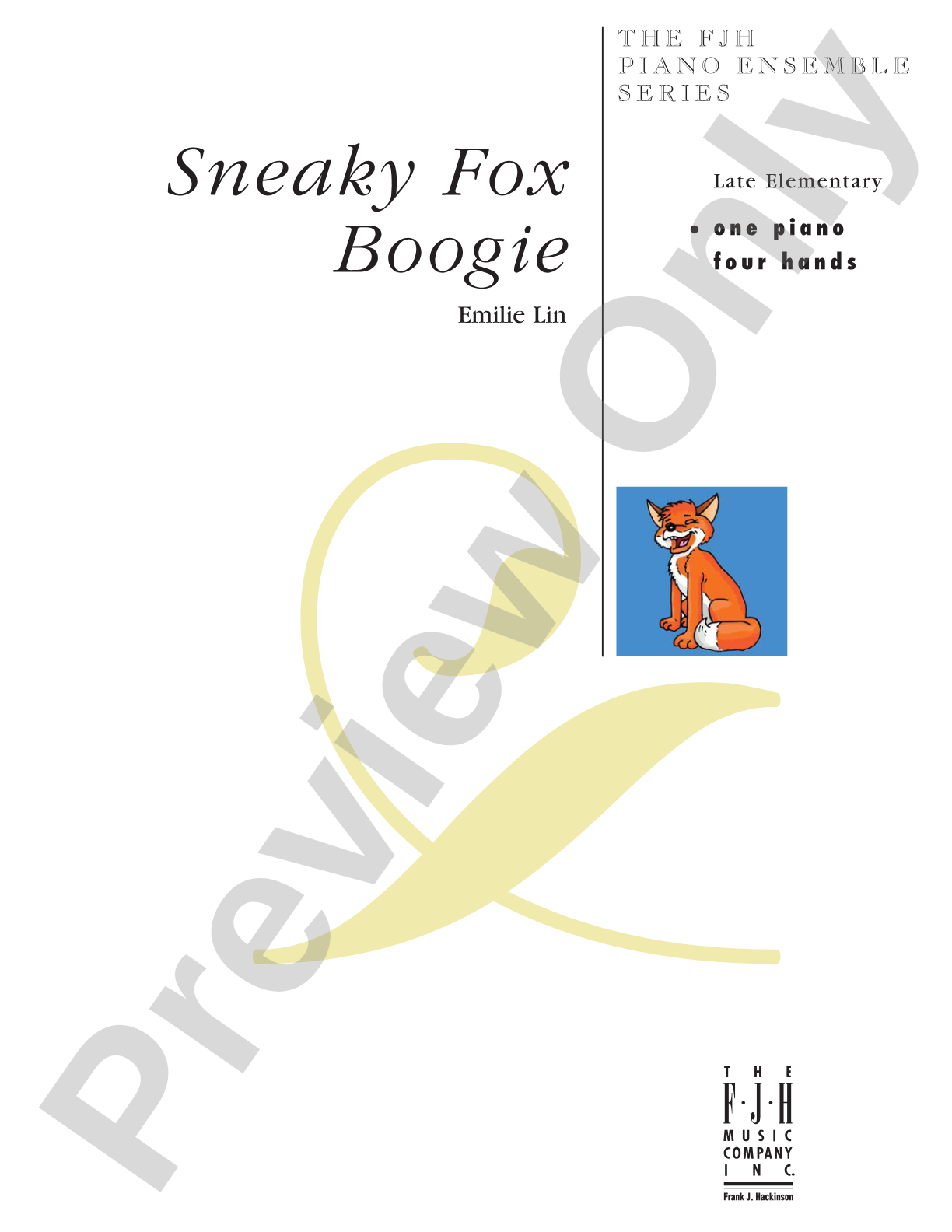 Sneaky Fox Boogie: Piano