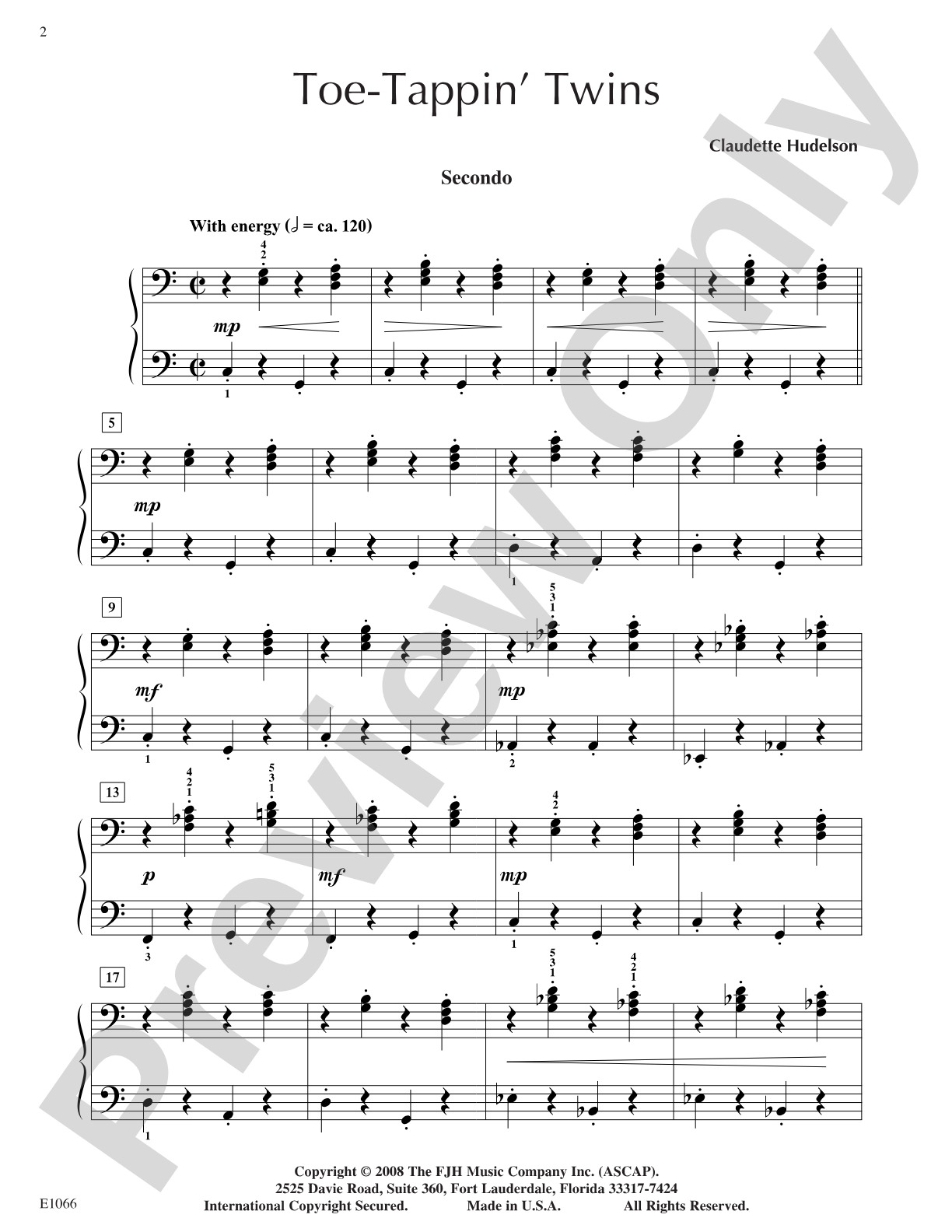Toe-Tappin' Twins: Piano