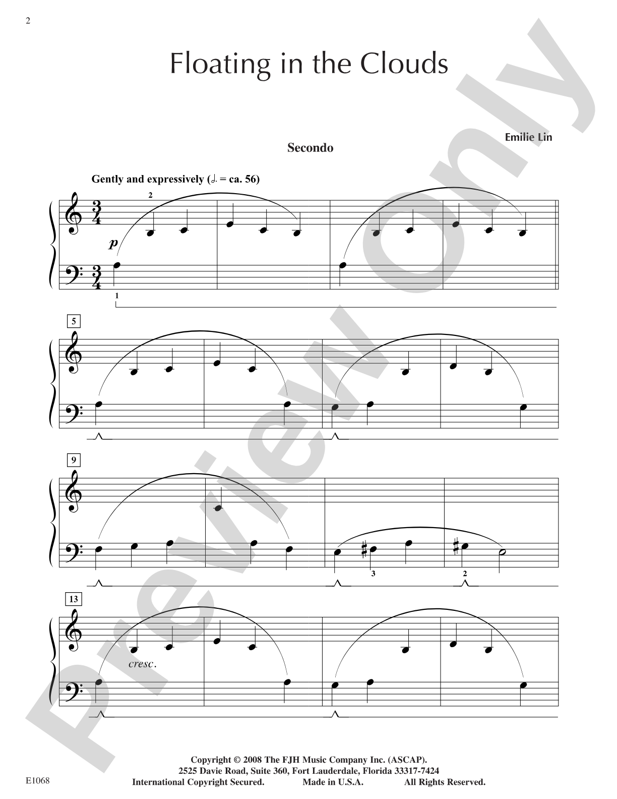 Floating in the Clouds: Piano