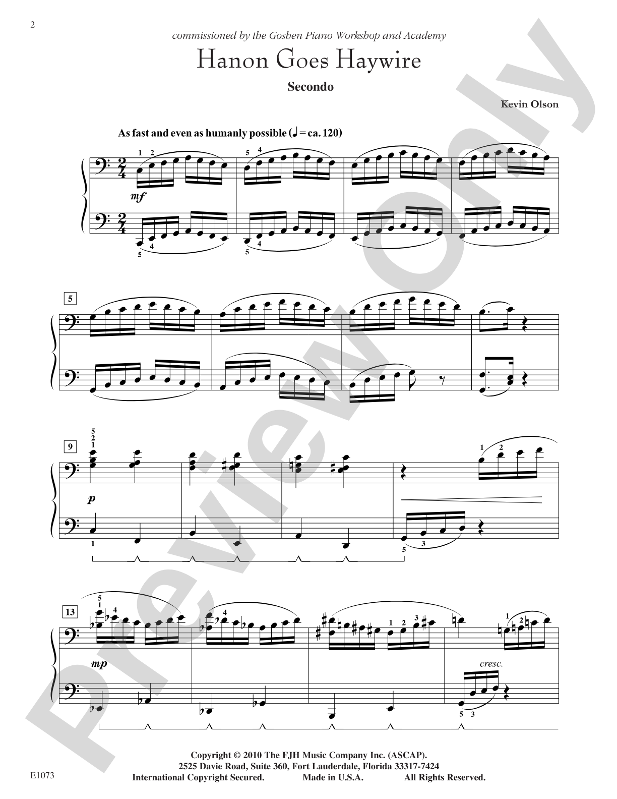 Hanon Goes Haywire: Piano