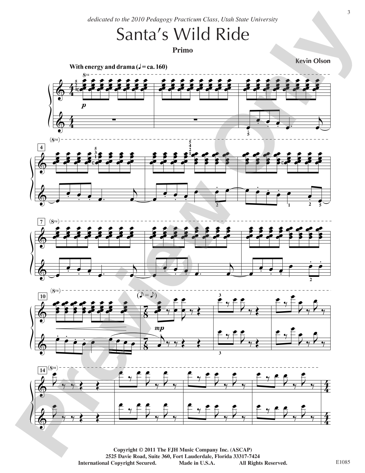 Santa's Wild Ride: Piano