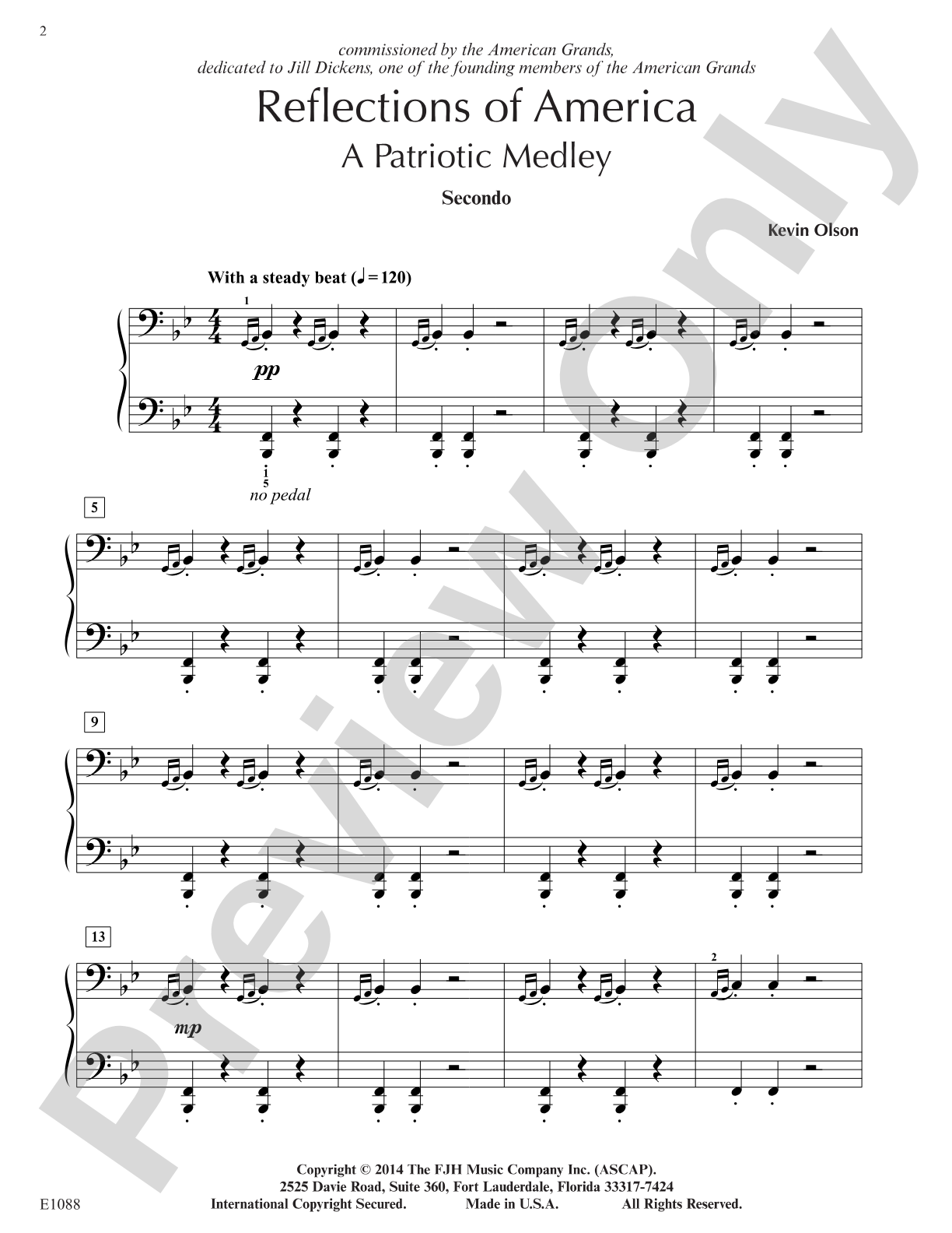 Reflections of America: Piano