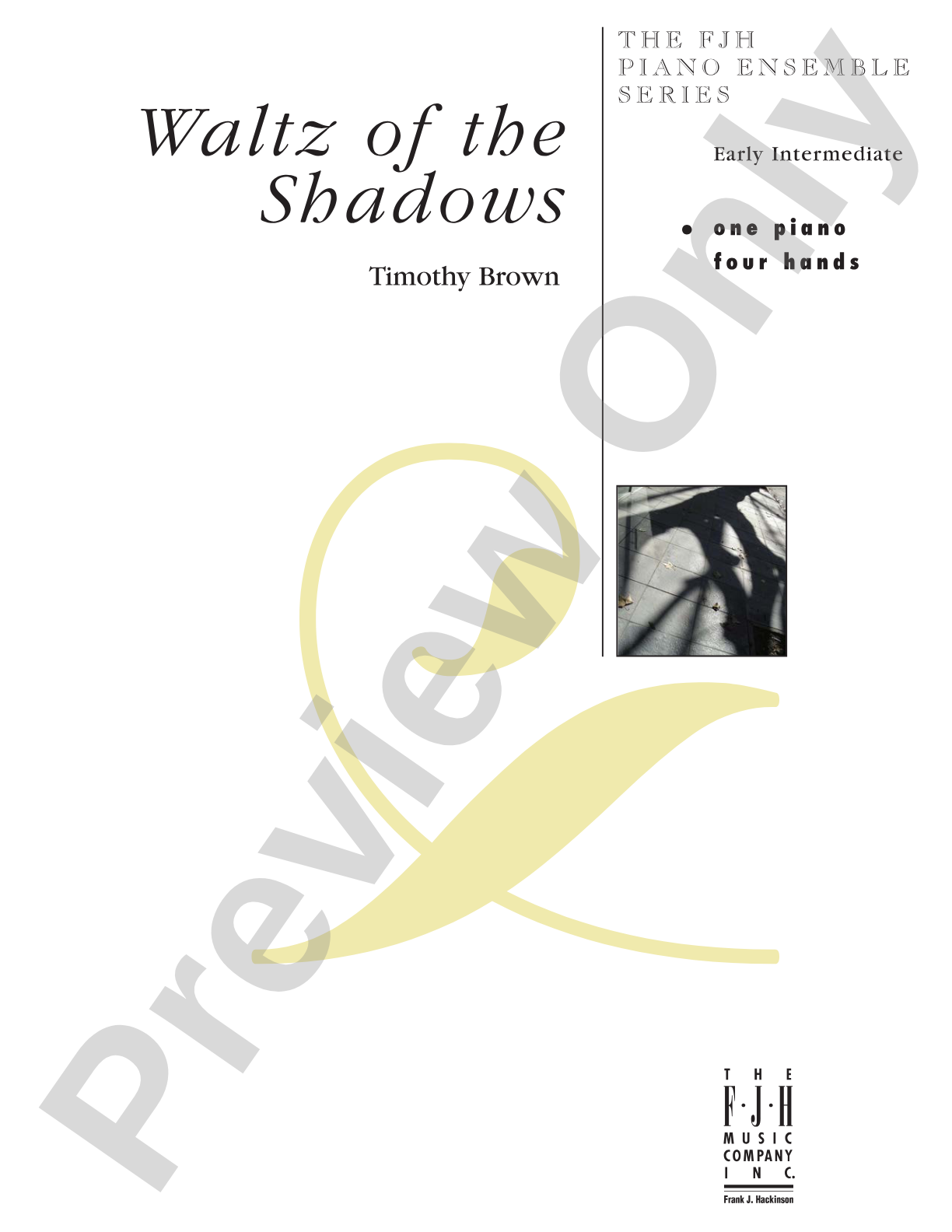 Waltz of the Shadows: Piano