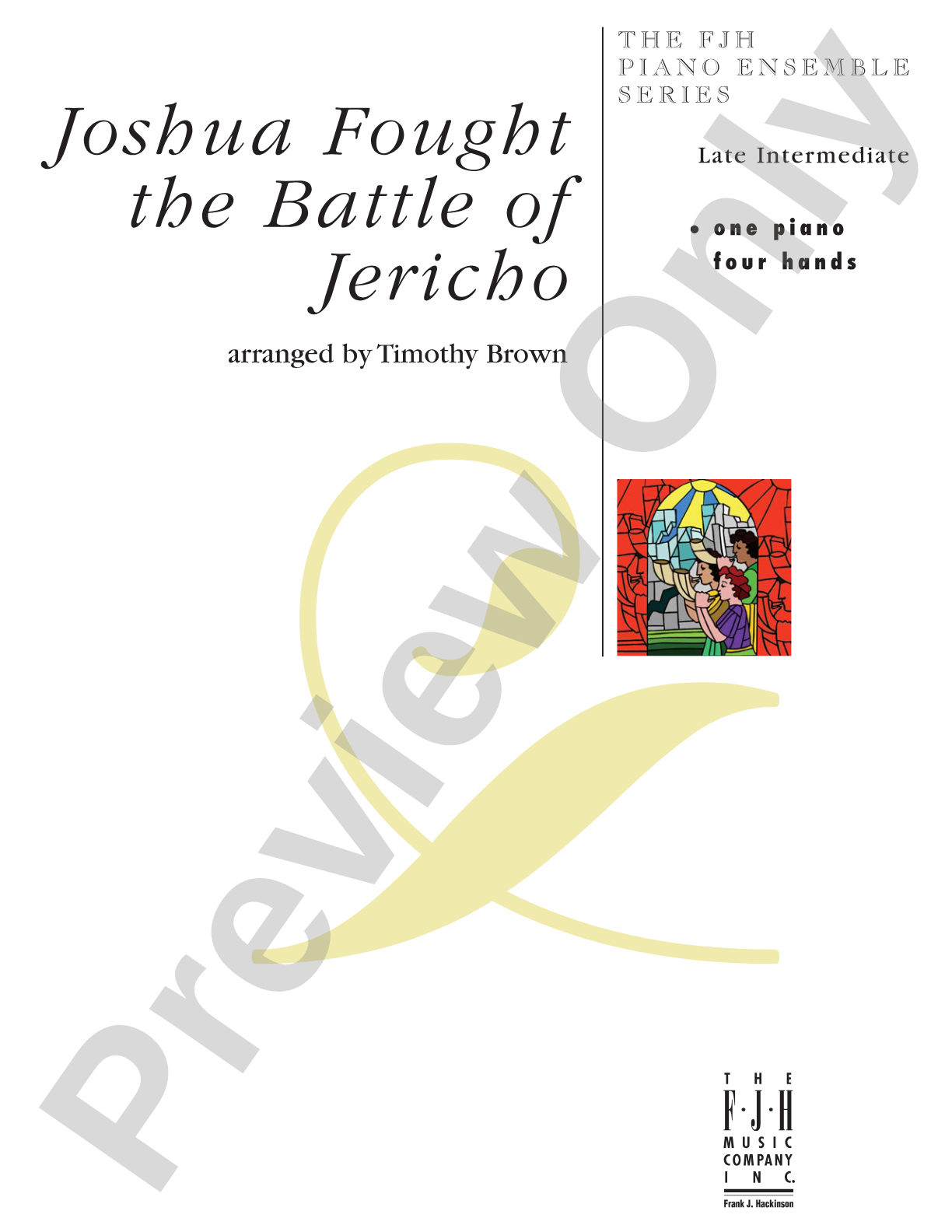 Joshua Fought The Battle of Jericho: Piano