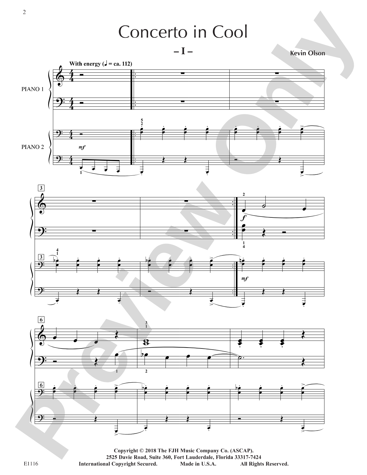Concerto in Cool: Piano