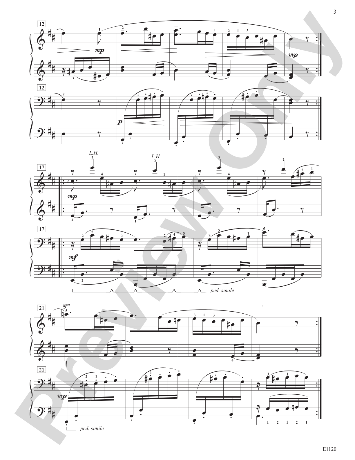 Valse Triste: Piano