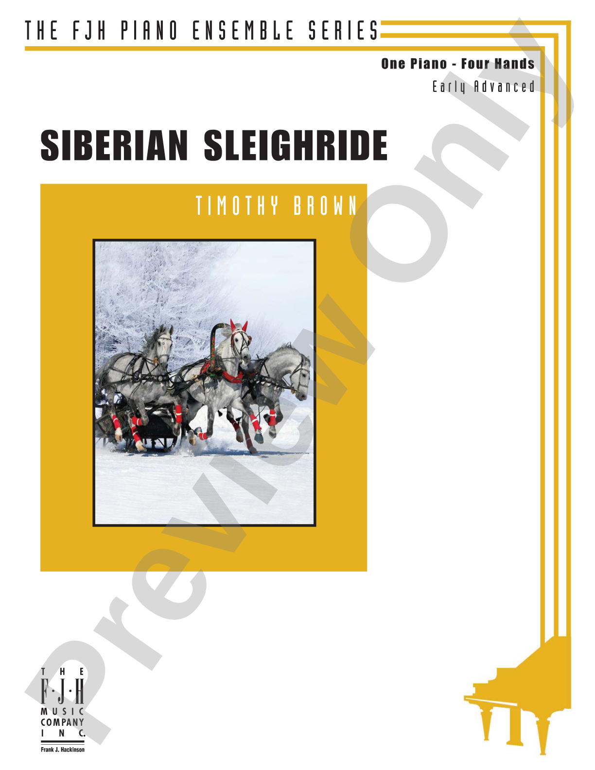 Siberian Sleighride: Piano