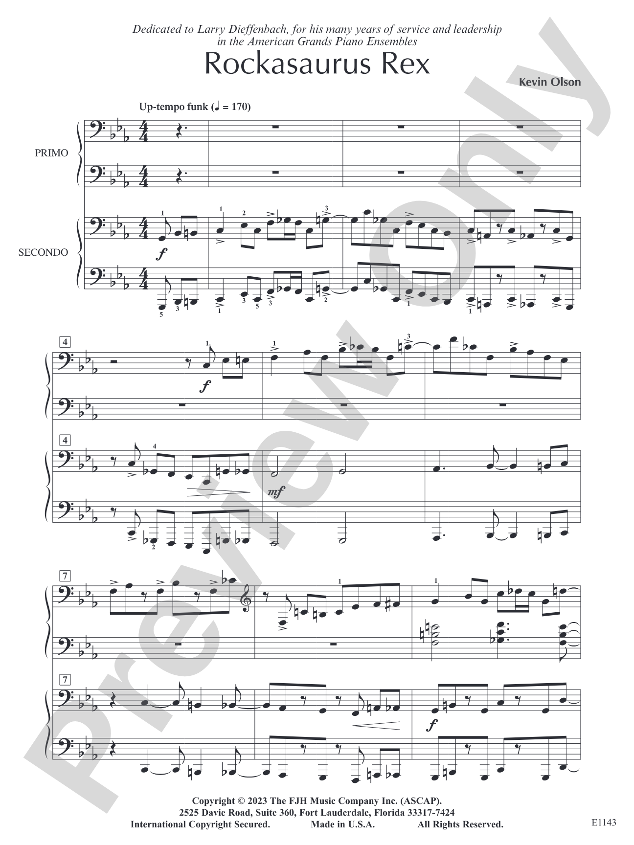 Rockasaurus Rex: Piano