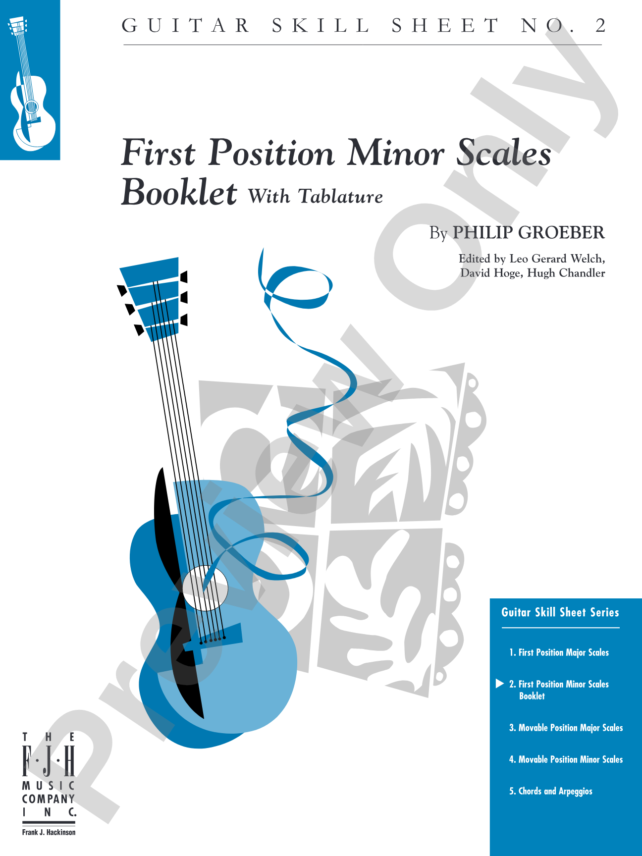 No. 2, First Position Minor Scales: Easy Guitar