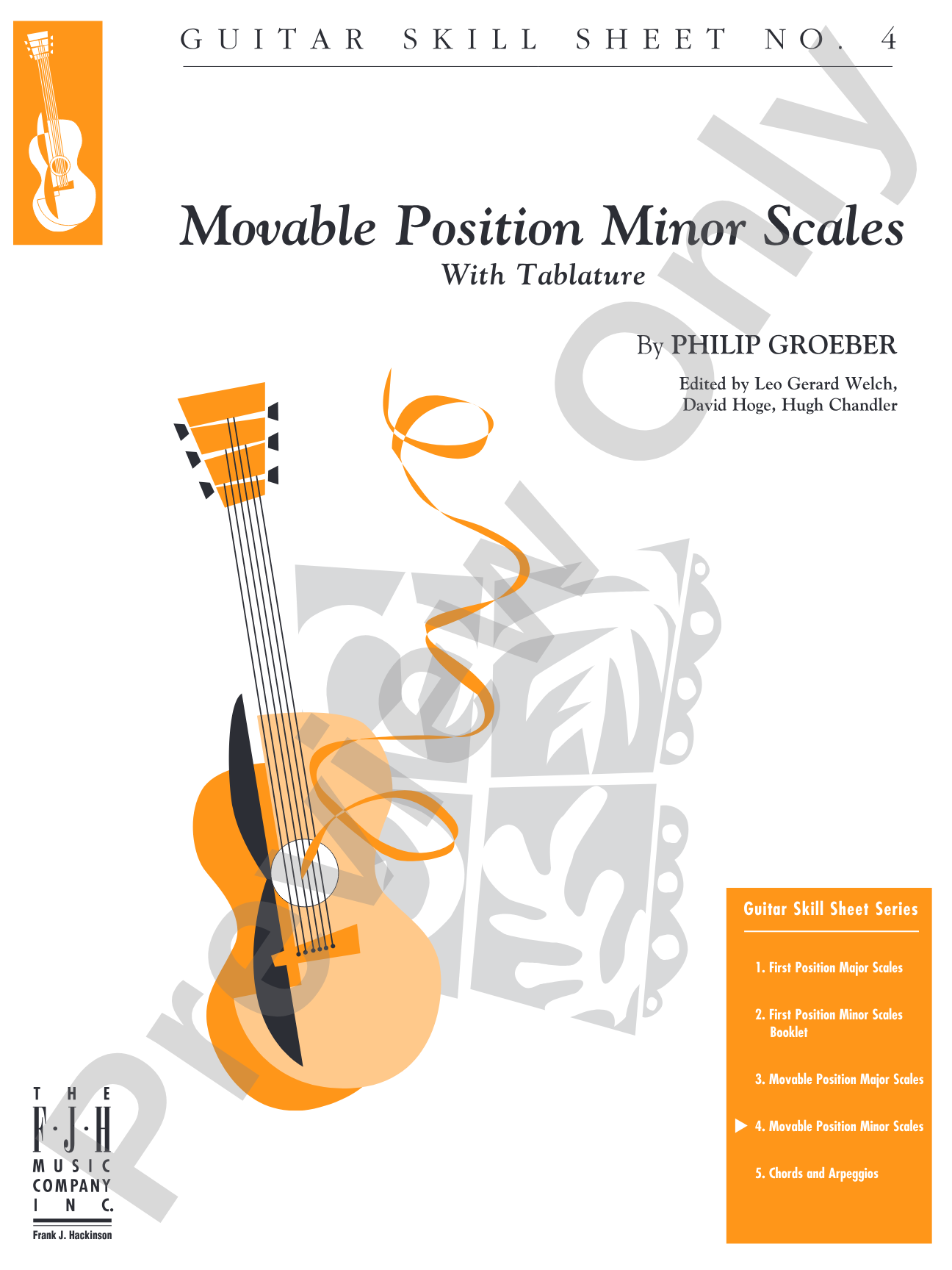 No. 4, Movable Position Minor Scales: Easy Guitar