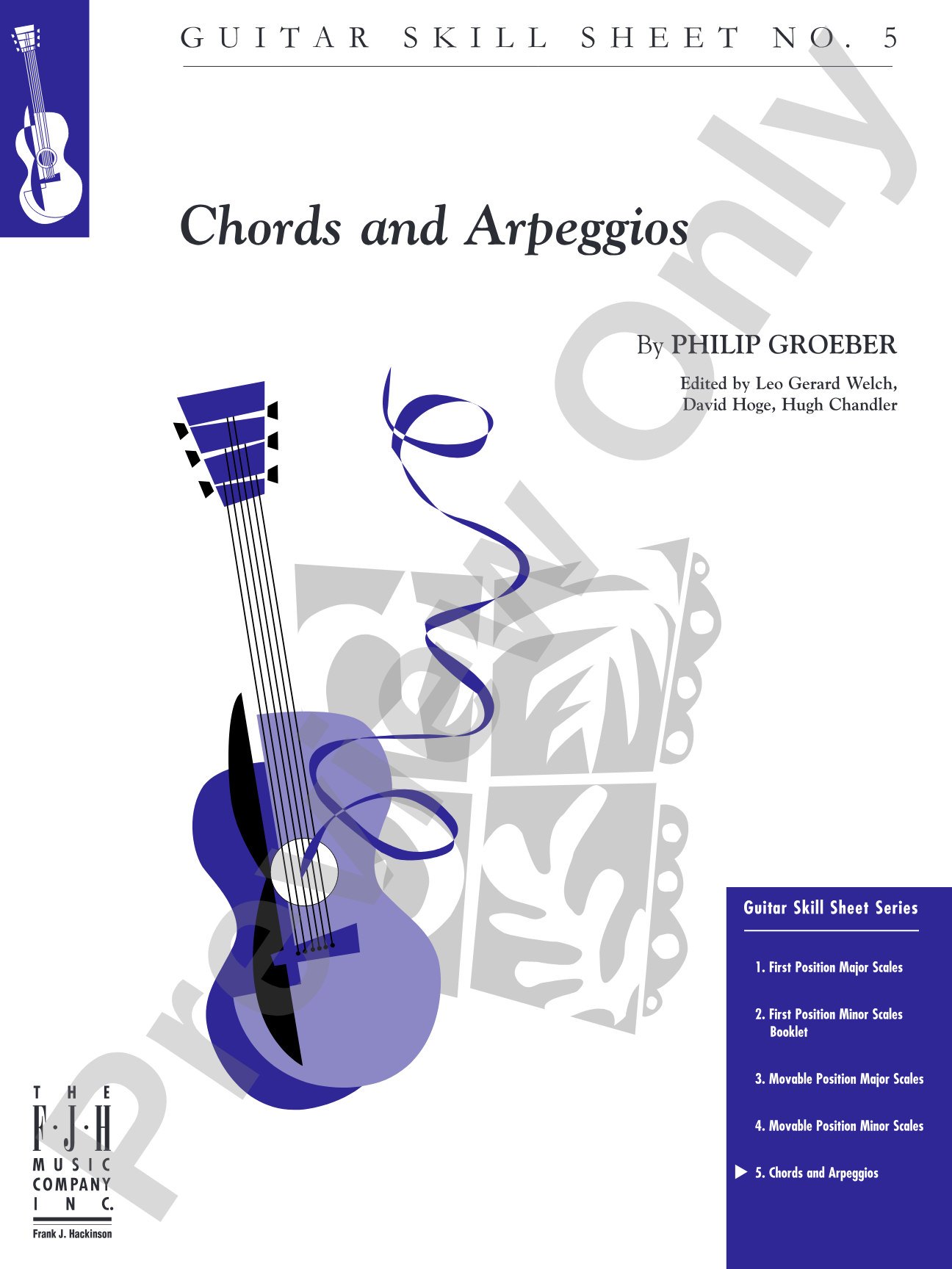 No. 5, Chords and Arpeggios: Easy Guitar