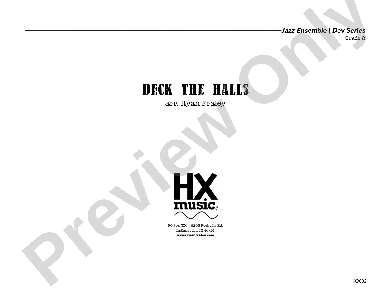 Deck the Halls: Jazz Ensemble Conductor Score & Parts