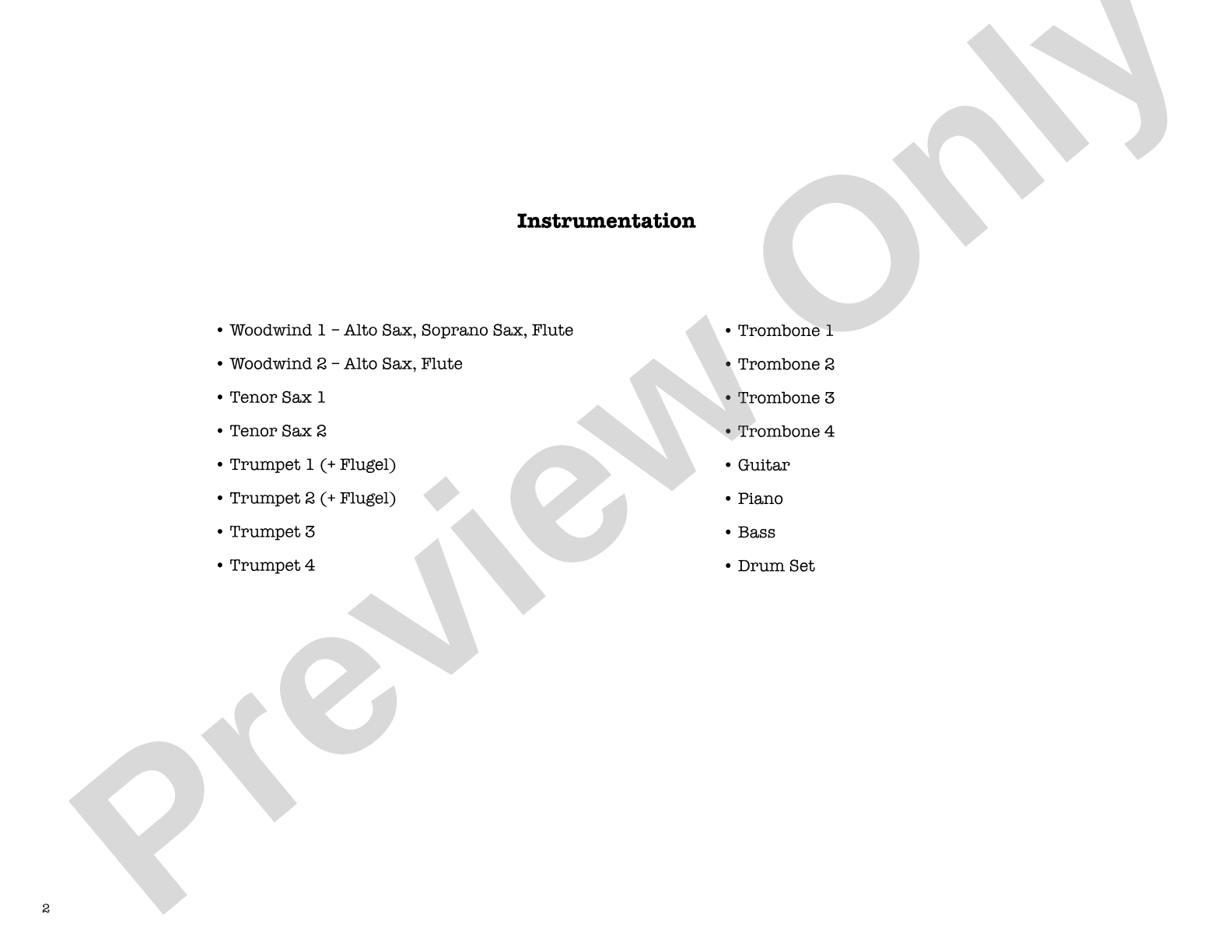 Brown Shuffle: Jazz Ensemble Conductor Score & Parts