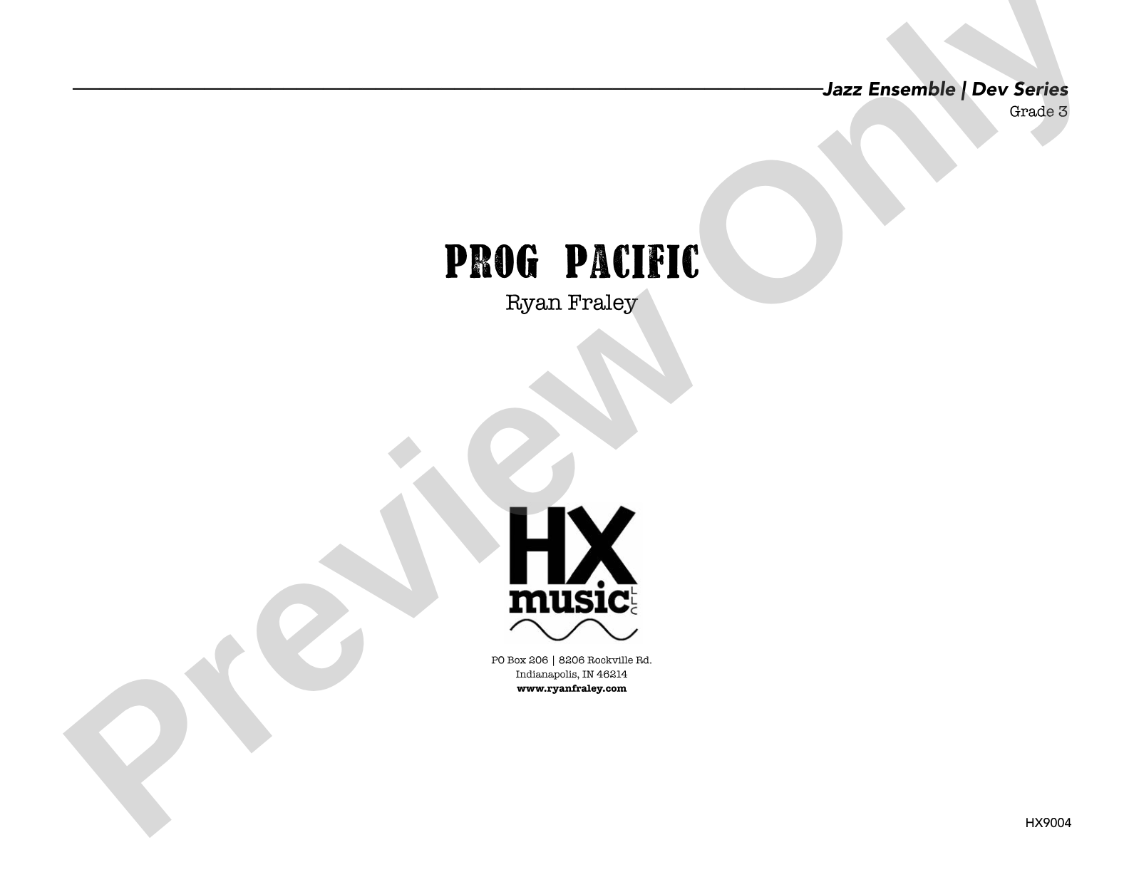 Prog Pacific: Jazz Ensemble Conductor Score & Parts