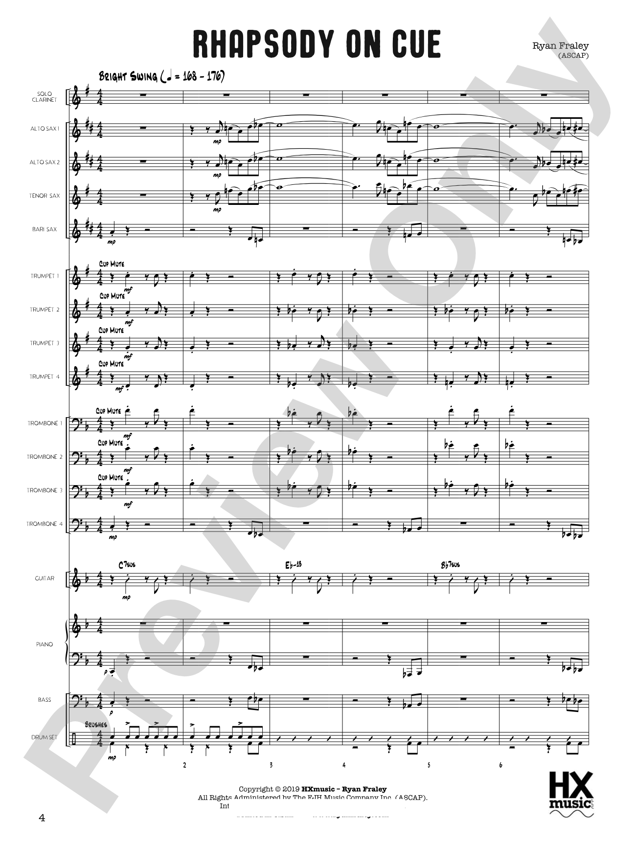 Rhapsody on Cue: Score