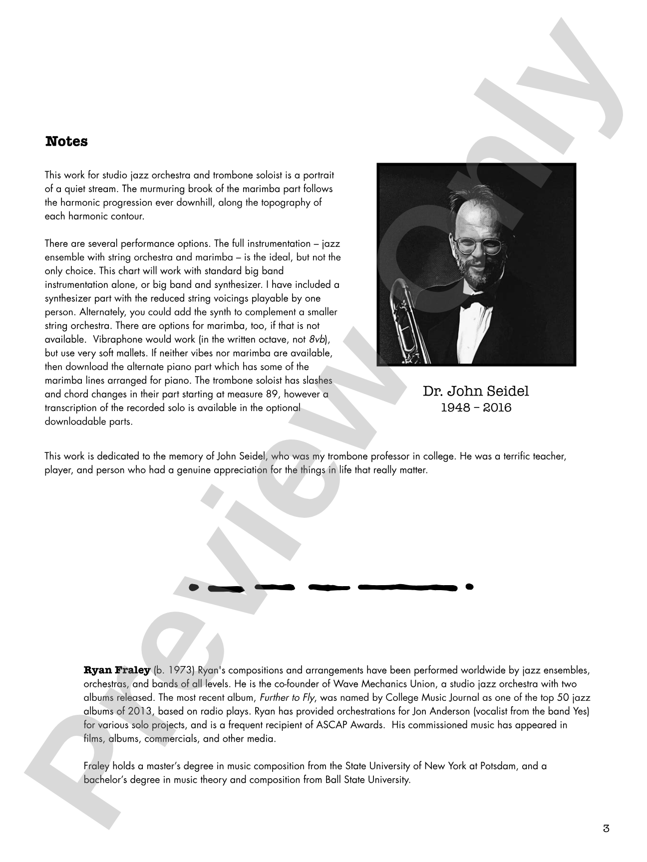 Fallingwater: Jazz Ensemble Conductor Score & Parts