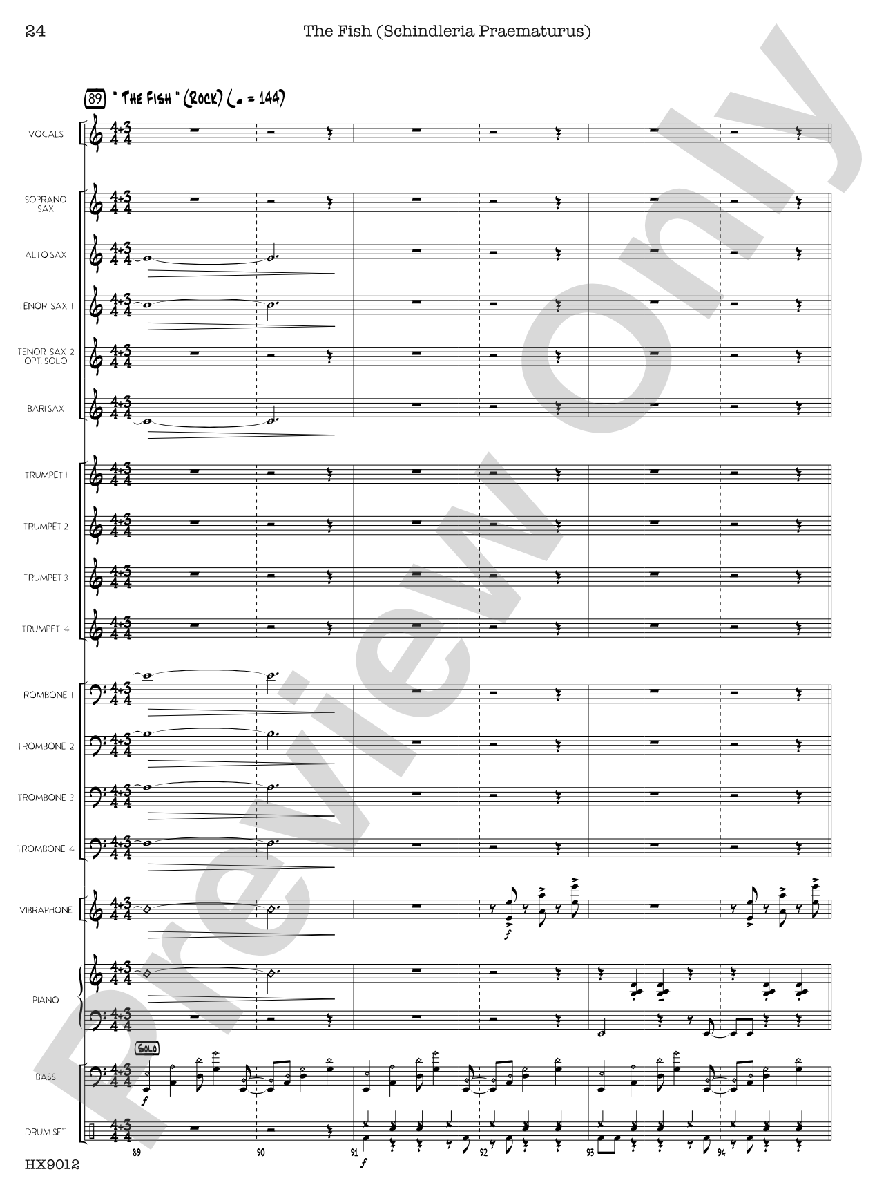 Long Distance Runaround: Jazz Ensemble Conductor Score & Parts