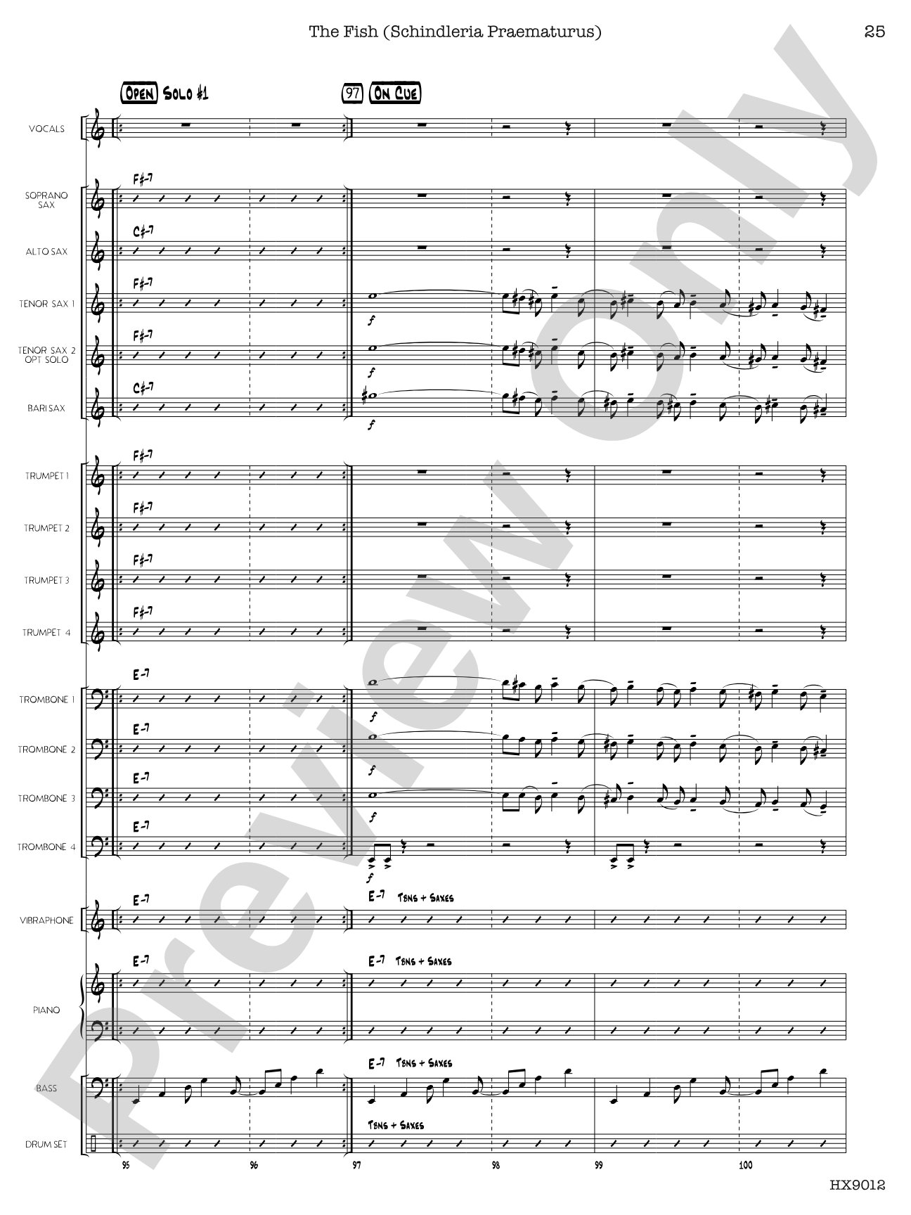 Long Distance Runaround: Jazz Ensemble Conductor Score & Parts