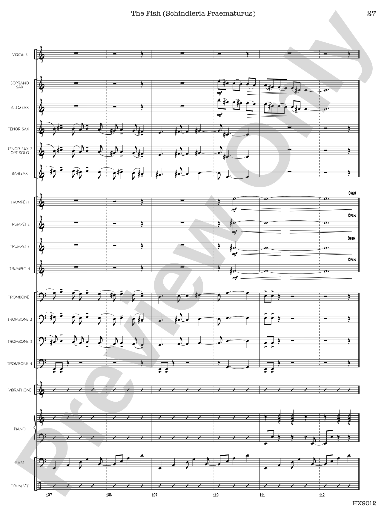 Long Distance Runaround: Jazz Ensemble Conductor Score & Parts