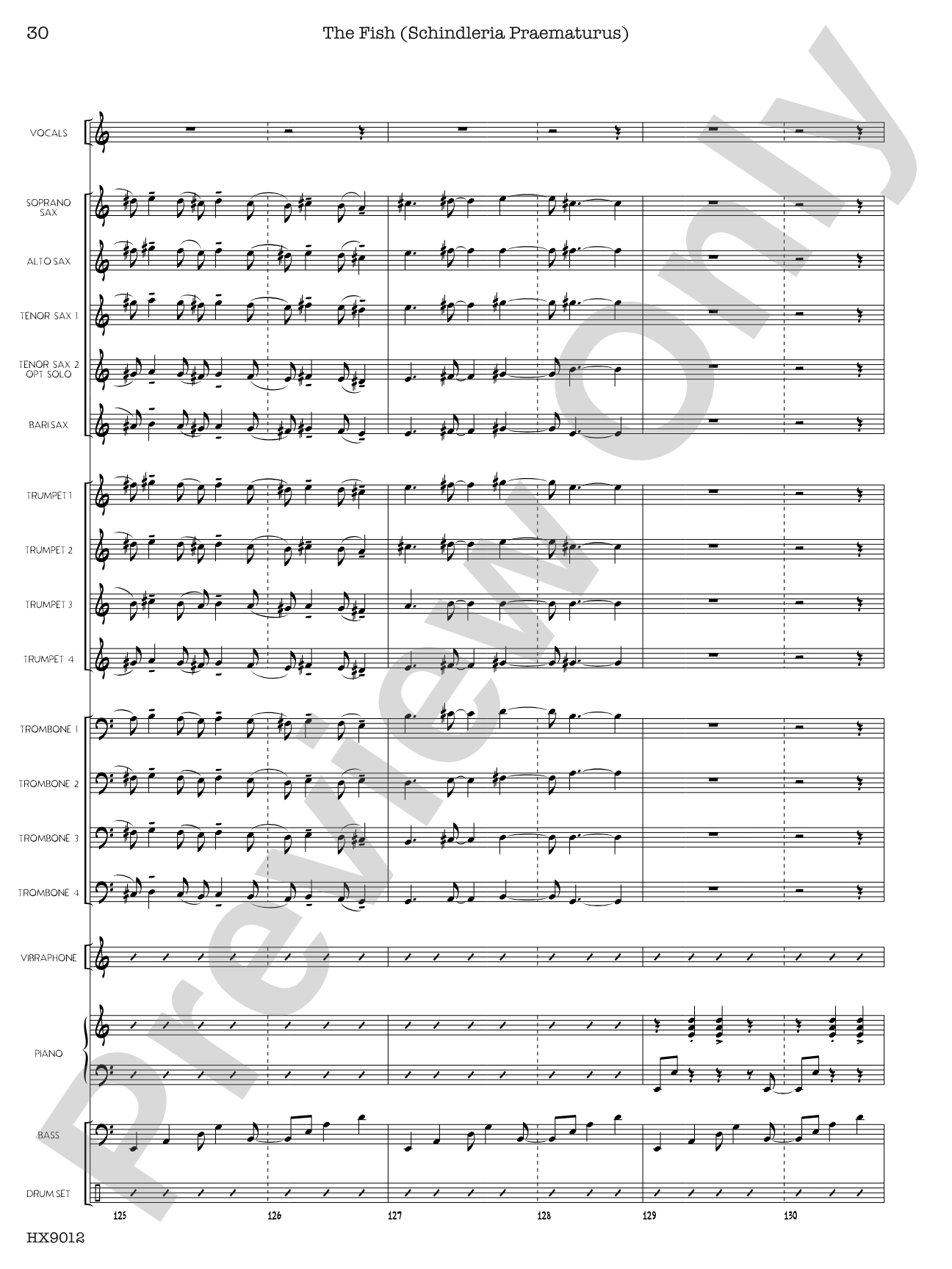 Long Distance Runaround: Jazz Ensemble Conductor Score & Parts