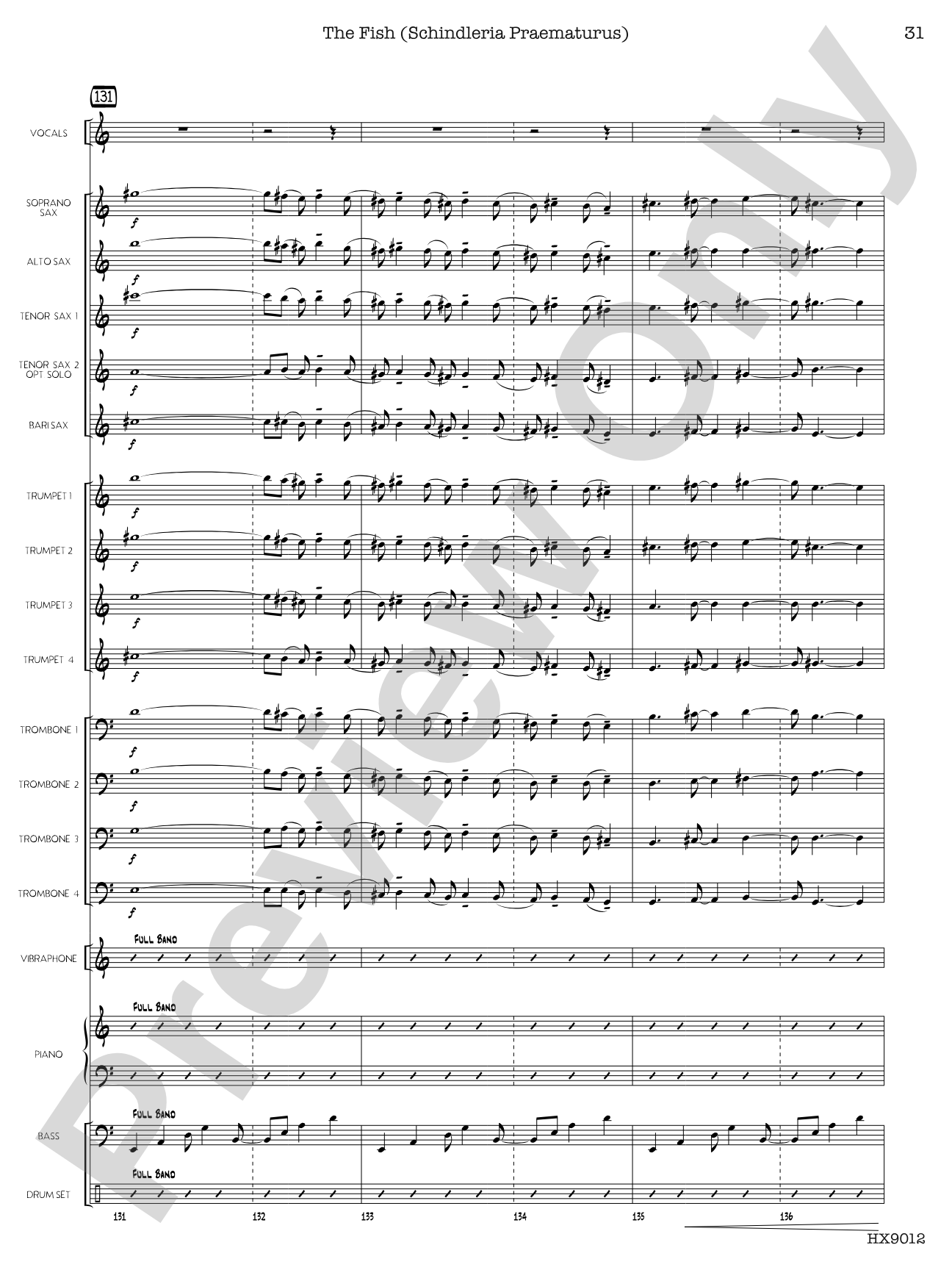 Long Distance Runaround: Jazz Ensemble Conductor Score & Parts