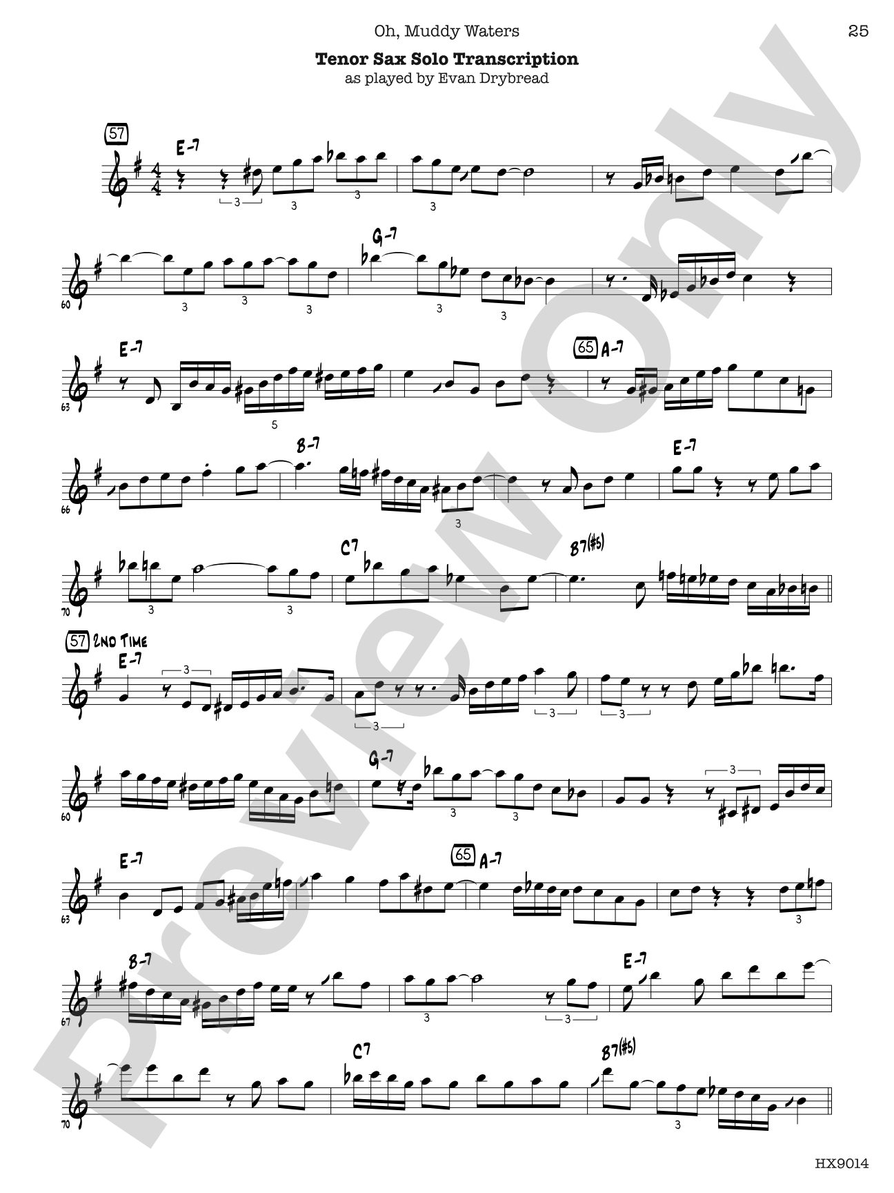 Oh, Muddy Waters: Jazz Ensemble Conductor Score & Parts