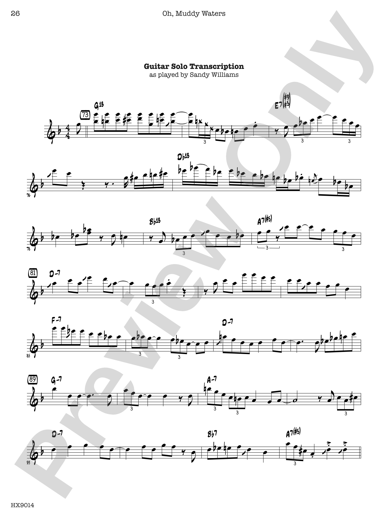Oh, Muddy Waters: Jazz Ensemble Conductor Score & Parts