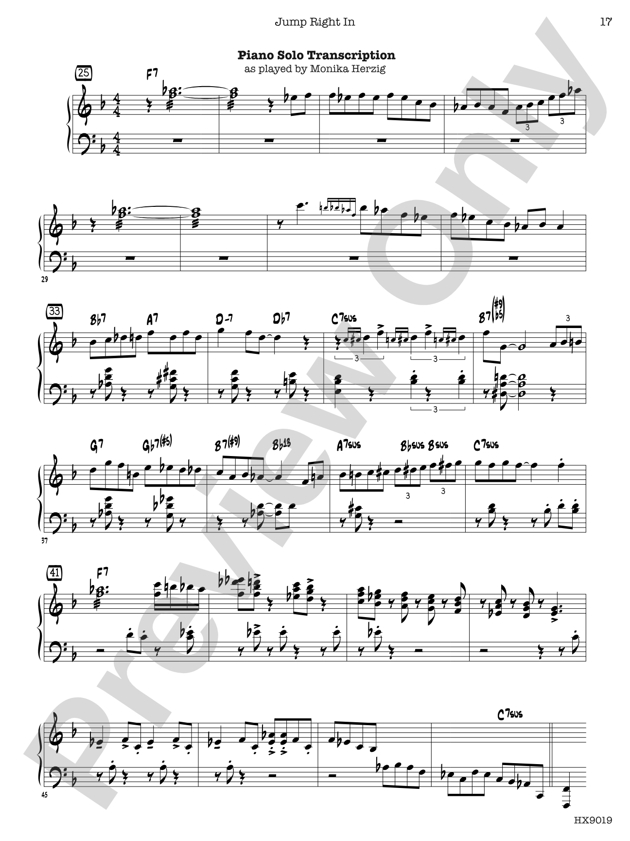 Jump Right In: Jazz Ensemble Conductor Score & Parts