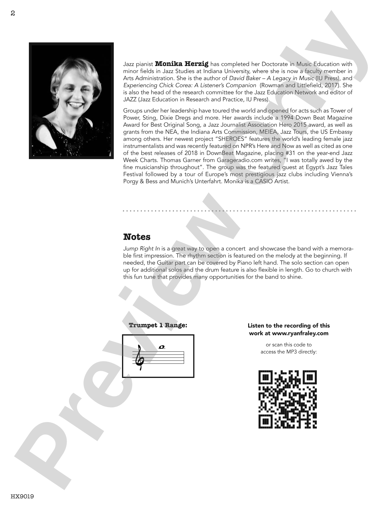 Jump Right In: Jazz Ensemble Conductor Score & Parts