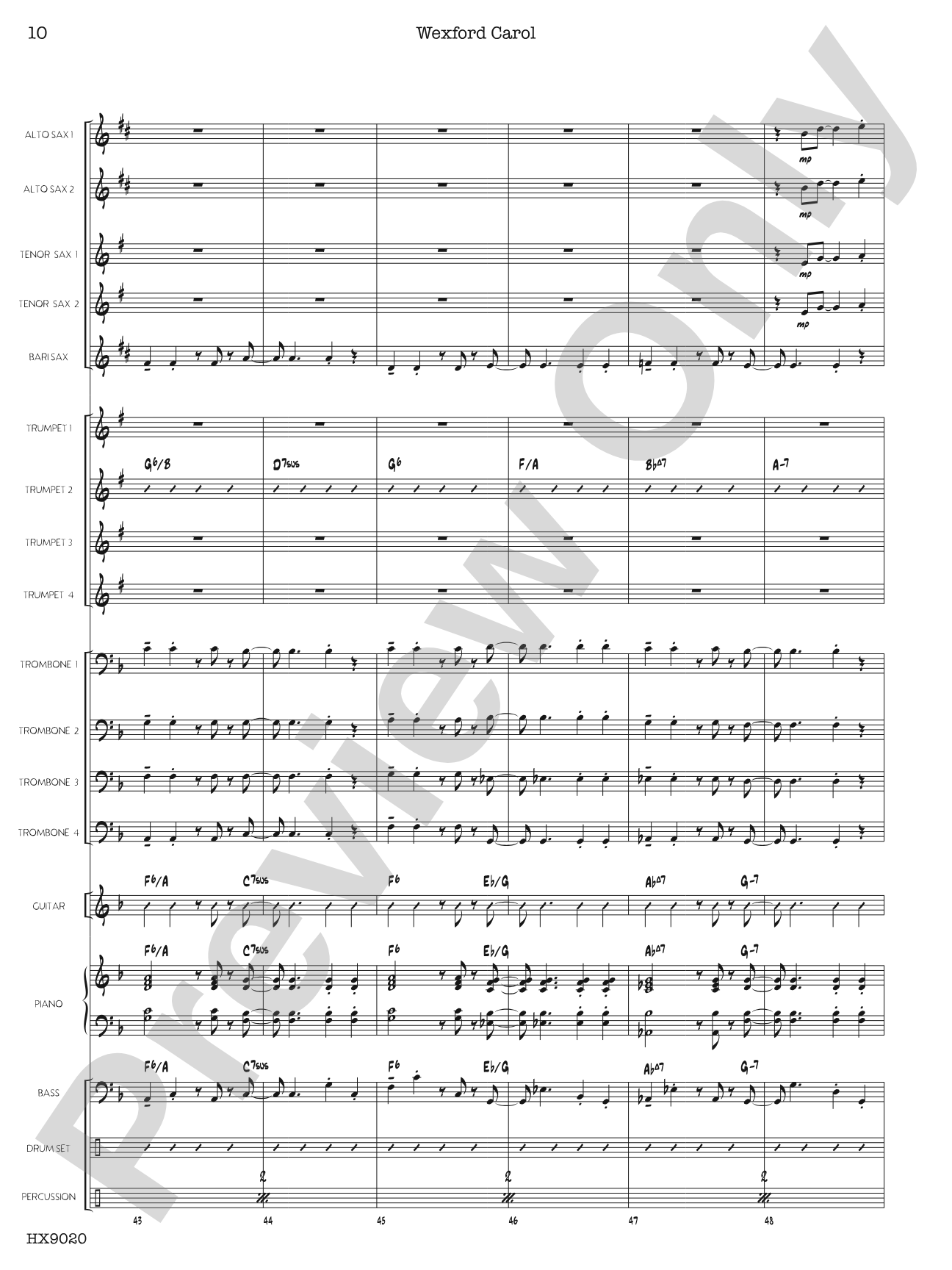 Wexford Carol: Score