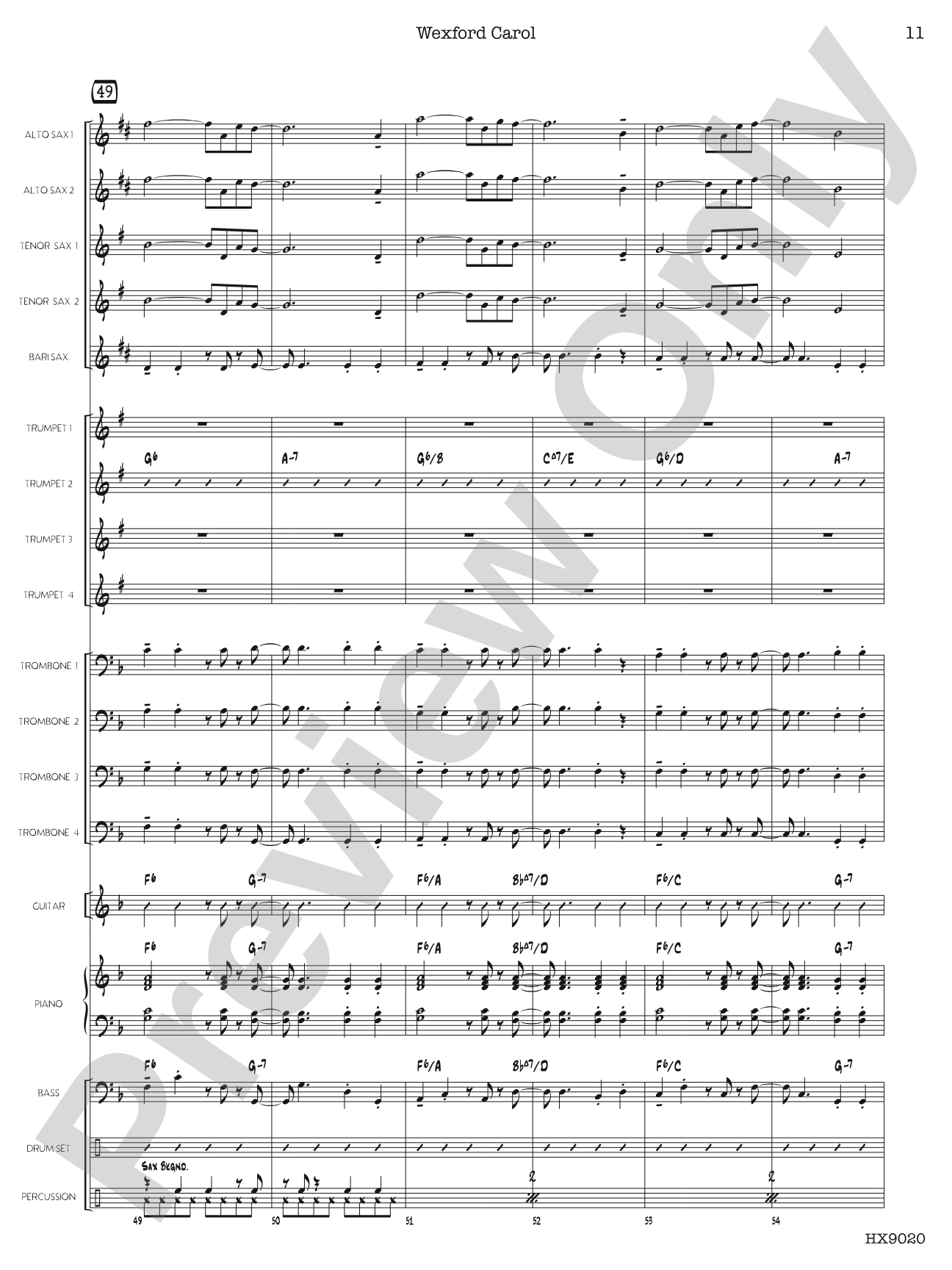 Wexford Carol: Score