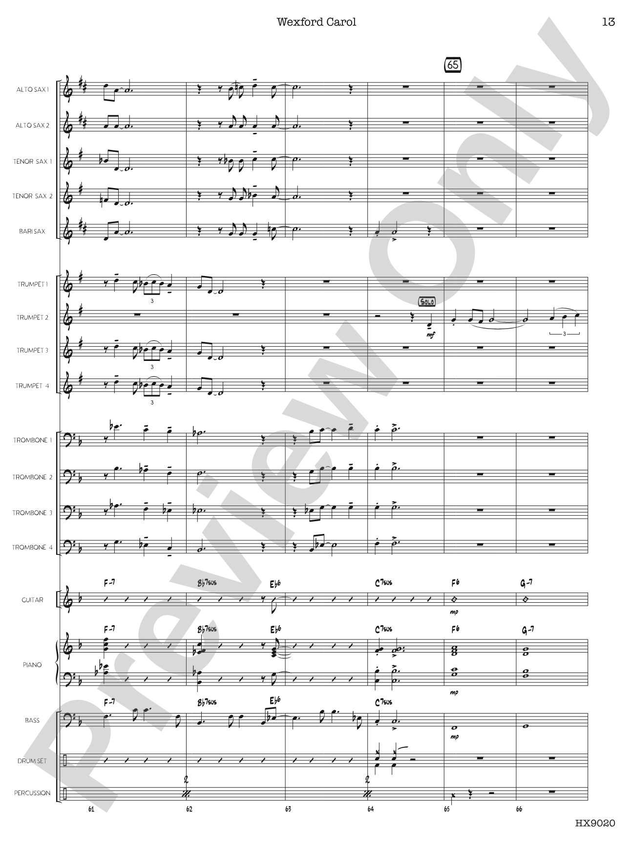 Wexford Carol: Score