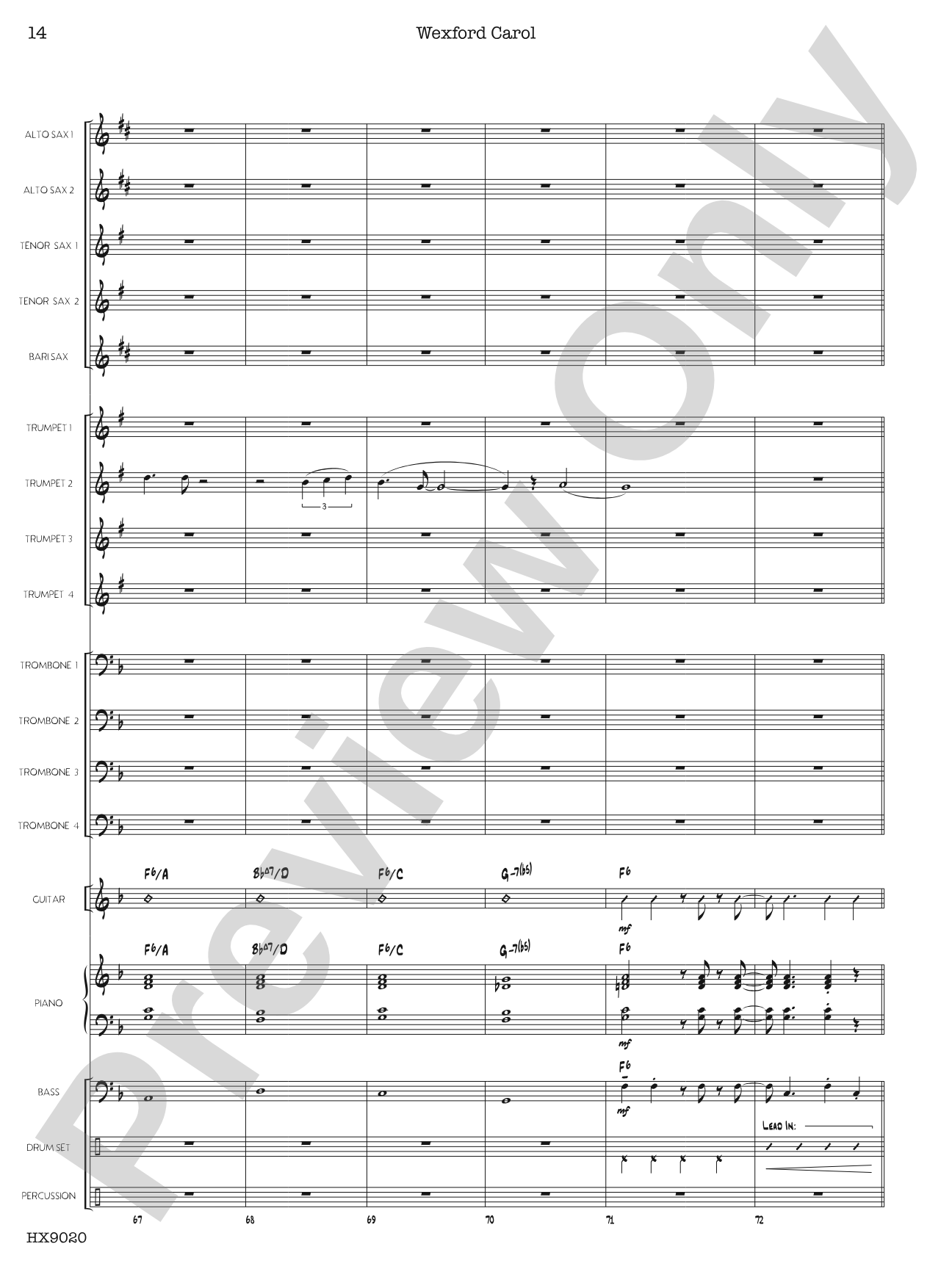 Wexford Carol: Score