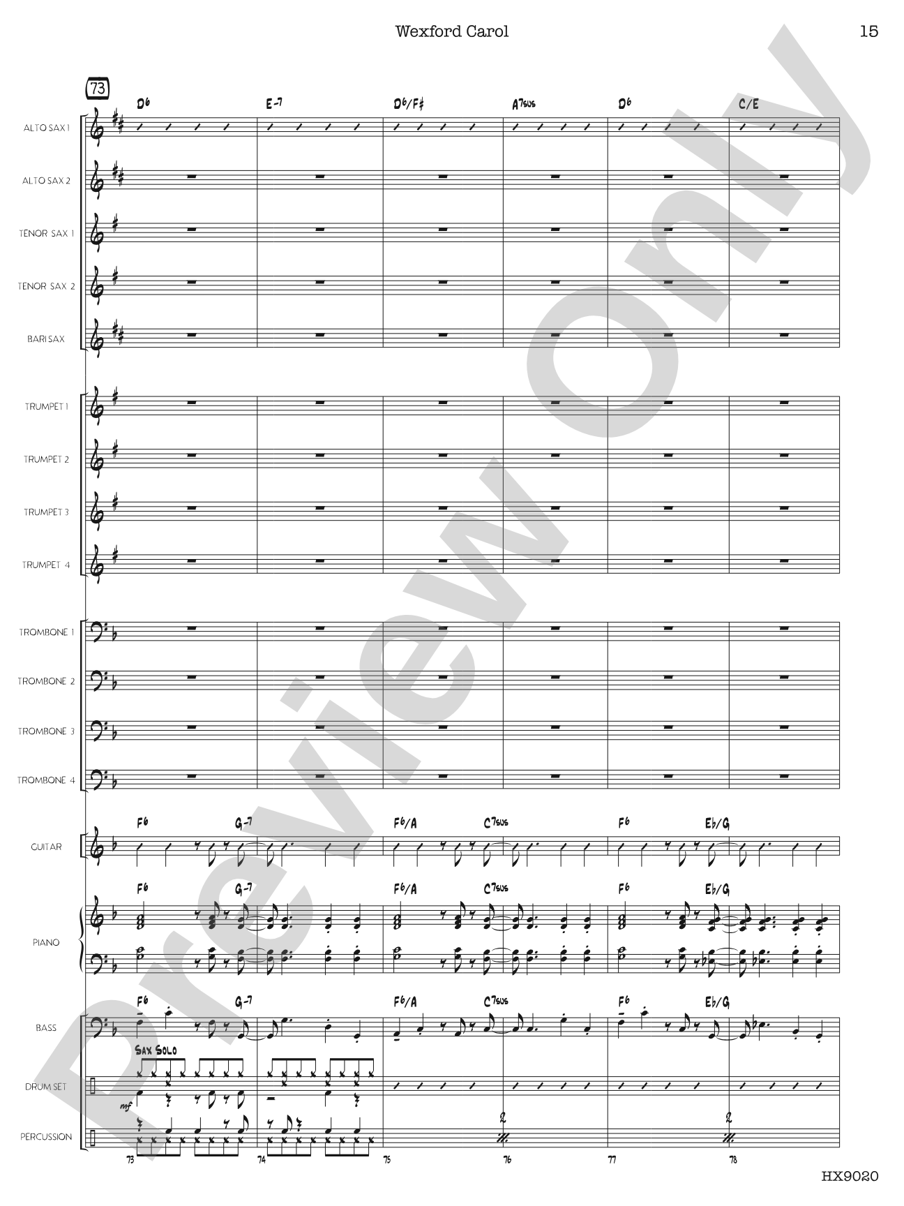 Wexford Carol: Score