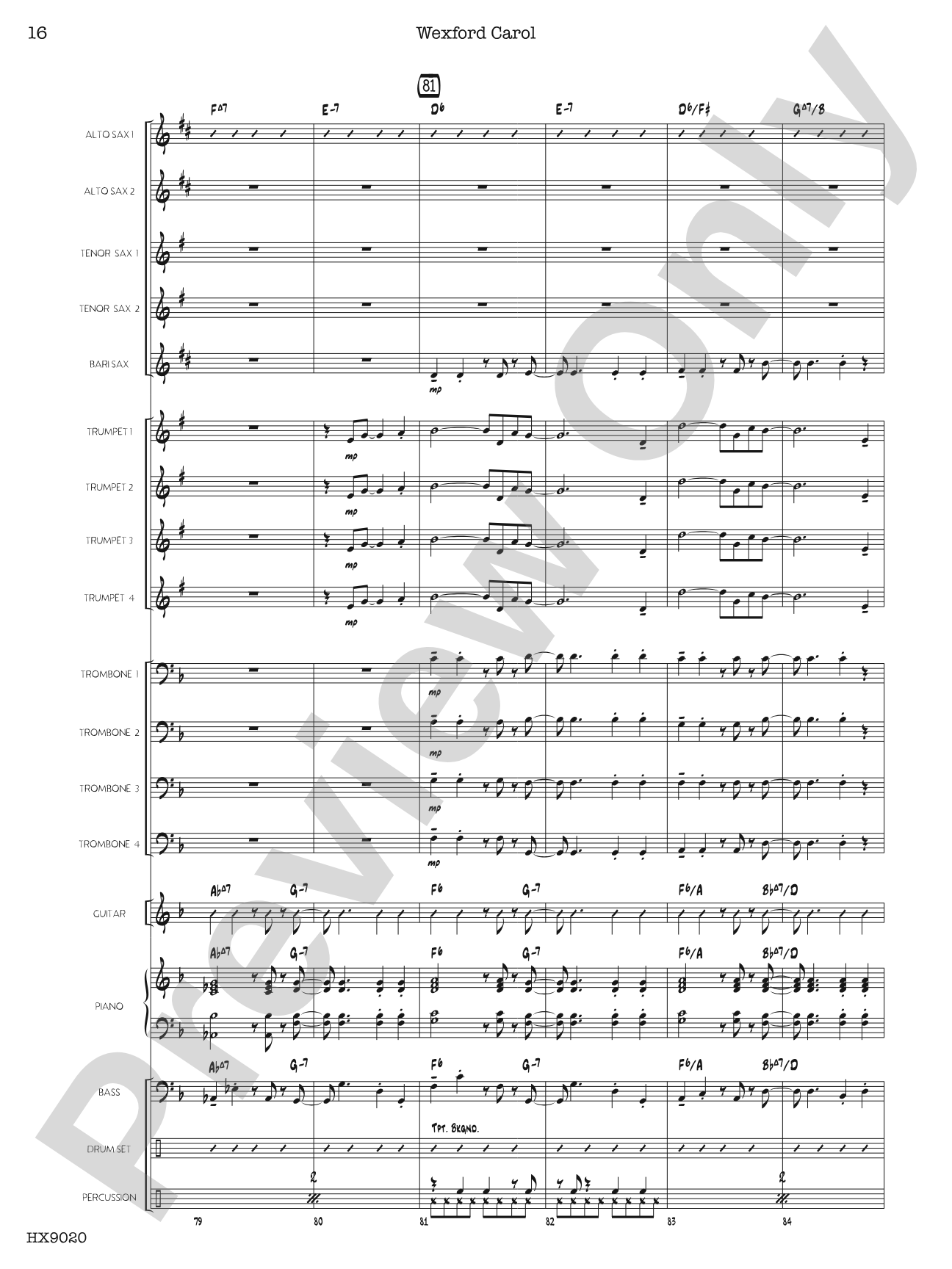 Wexford Carol: Score