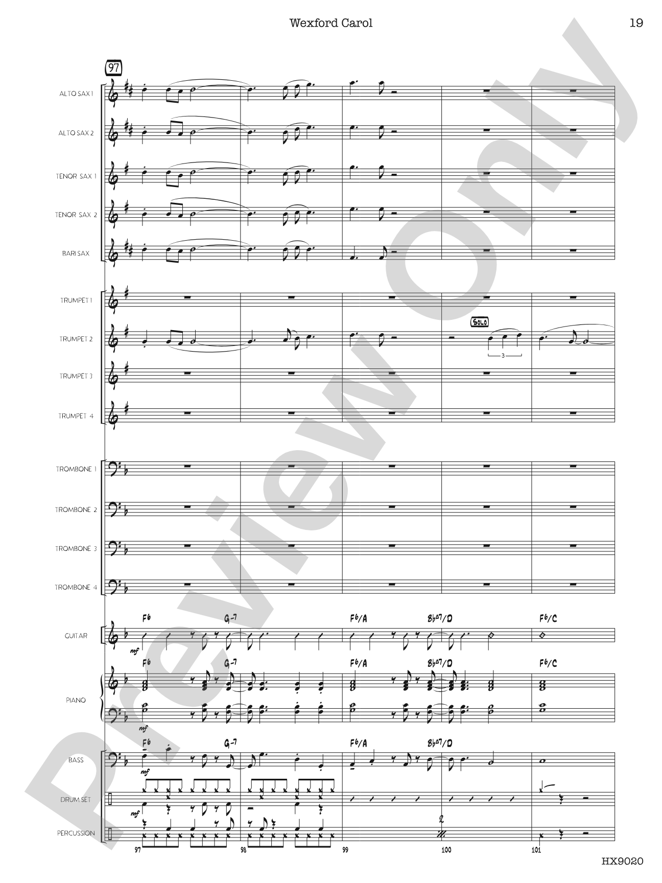 Wexford Carol: Score