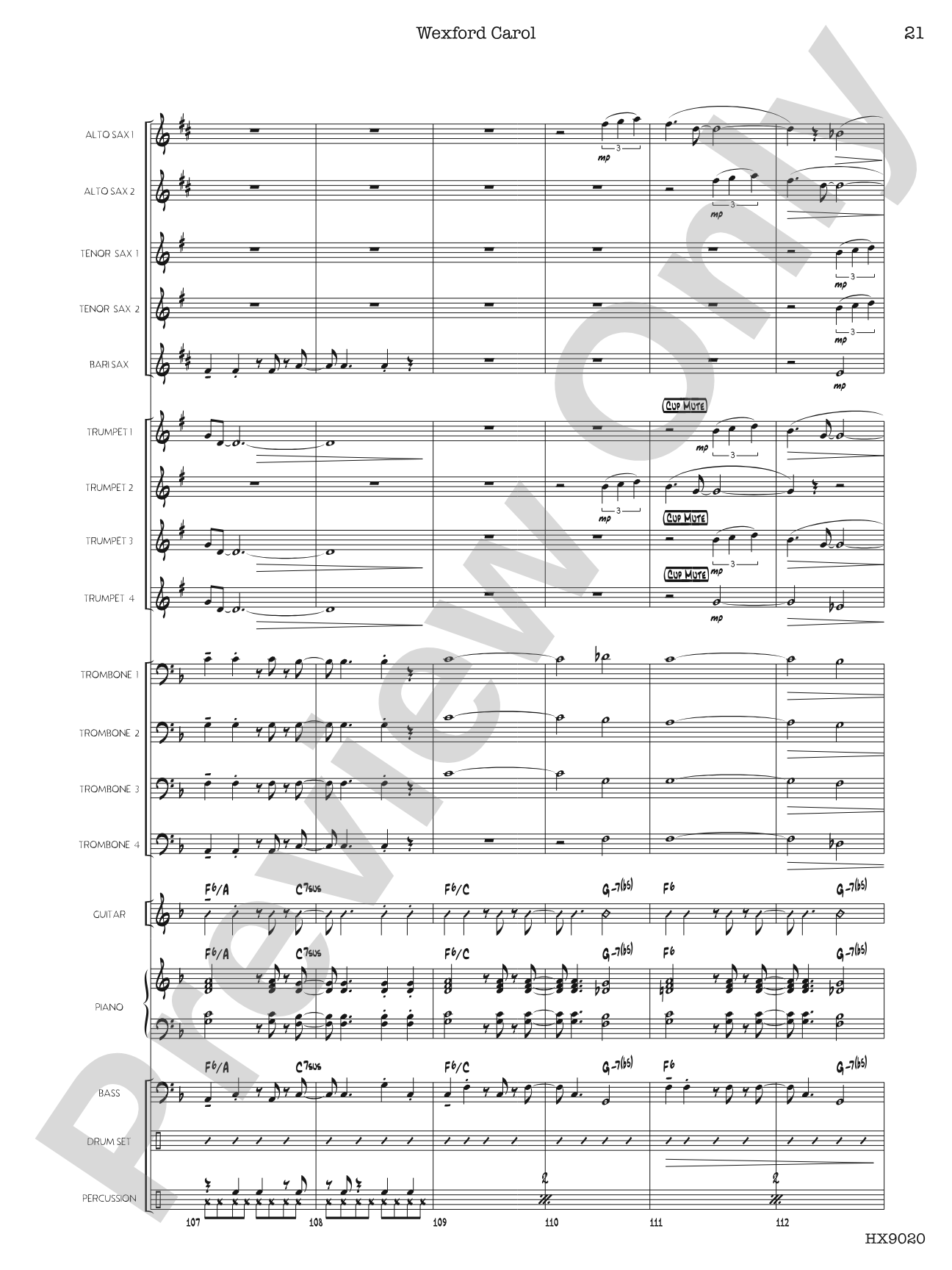 Wexford Carol: Score
