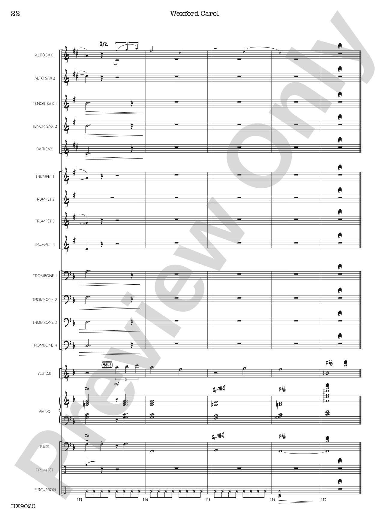 Wexford Carol: Score