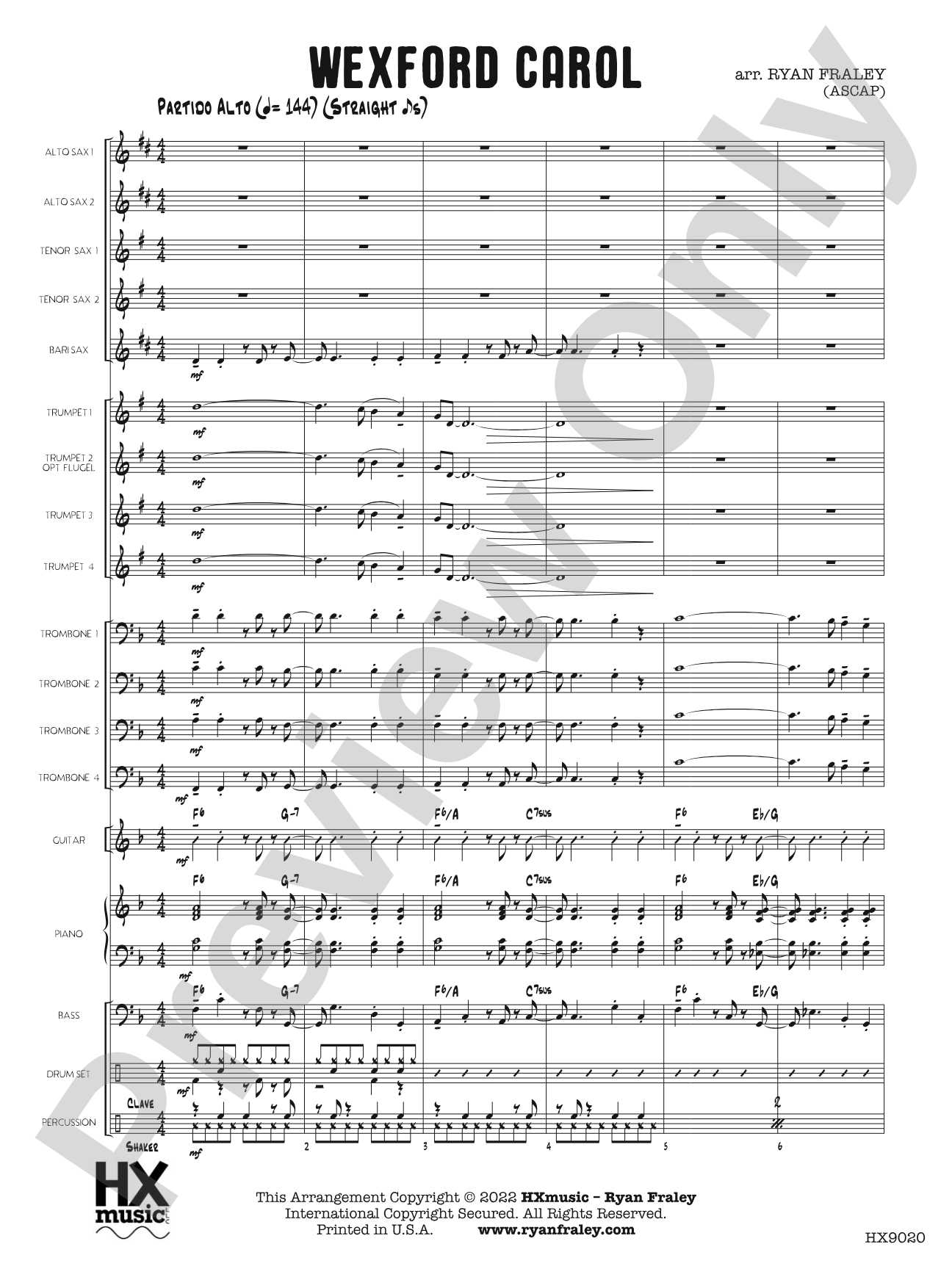 Wexford Carol: Score