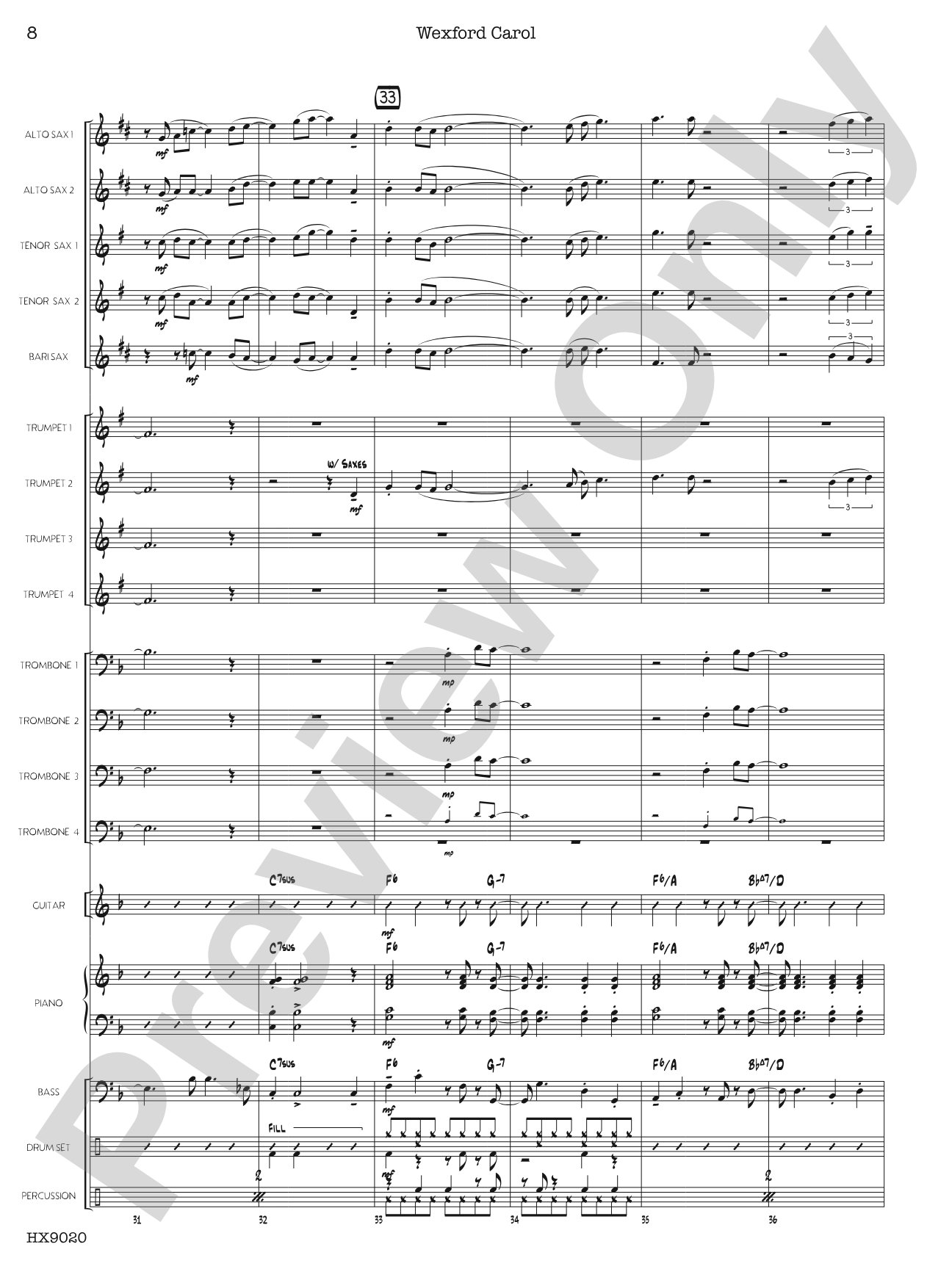 Wexford Carol: Score