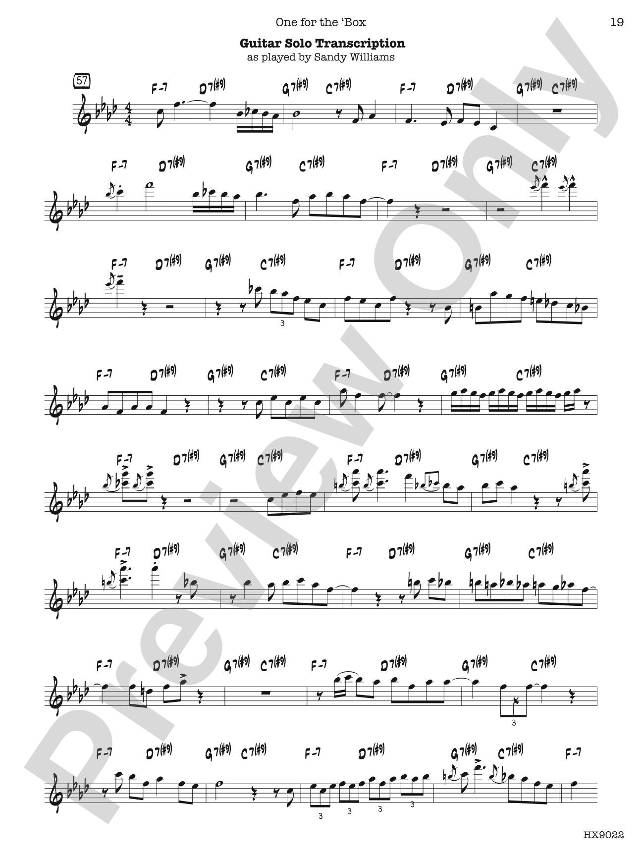 One for the 'Box: Jazz Ensemble Conductor Score & Parts