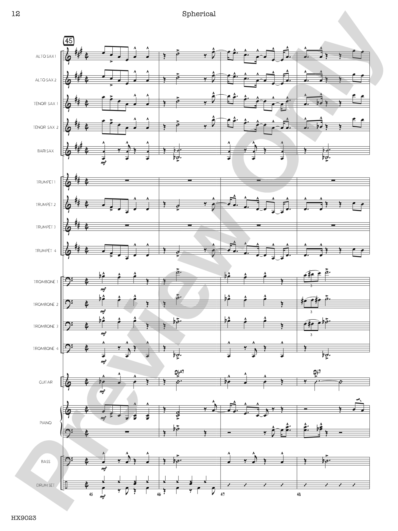 Spherical: Score